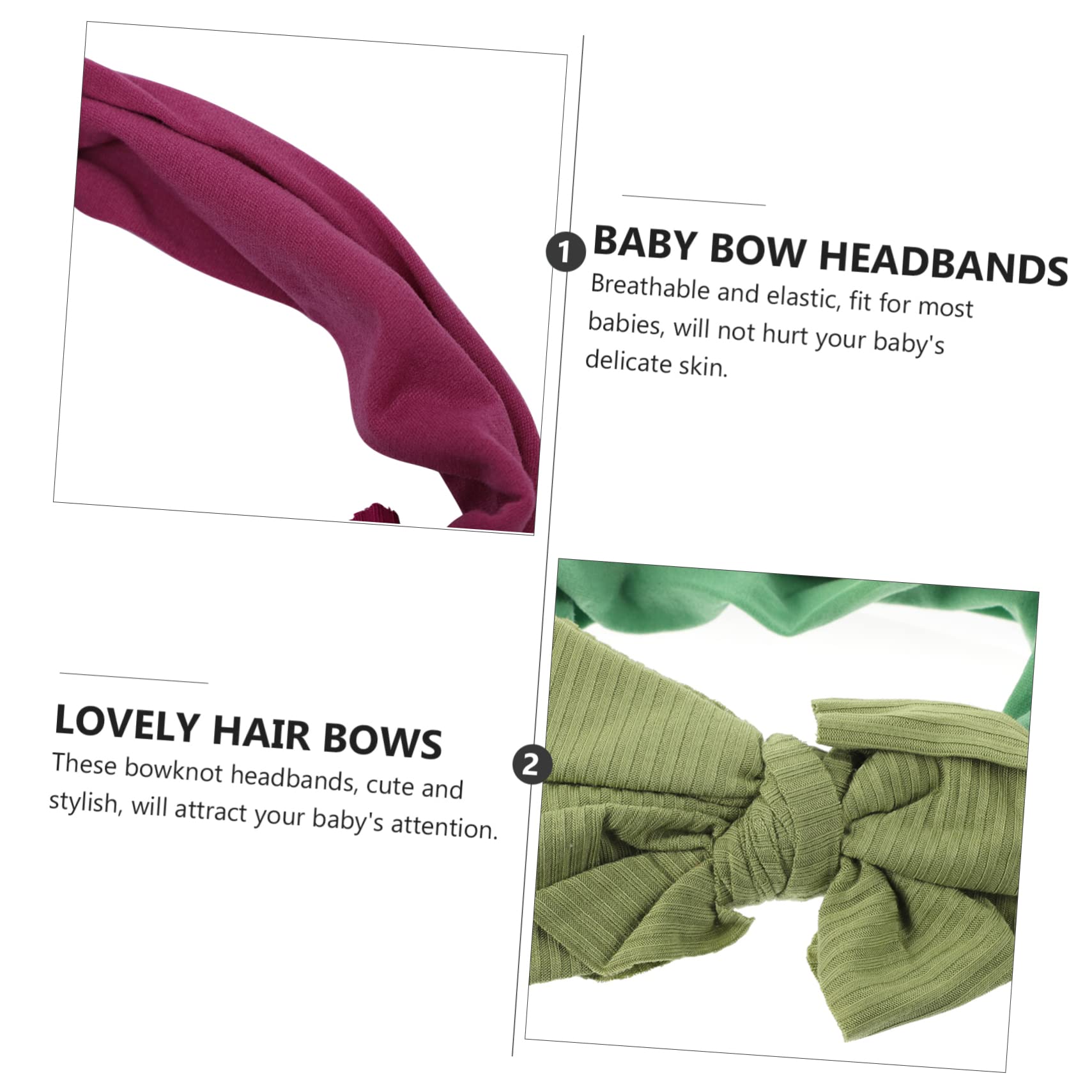 ifundom 15stücke Teiliges Haarband Mit Niedlichen Schleifen Elastische Atmungsaktive Nylon-haaraccessoires Für Neugeborene Für Fotos Und Alltag