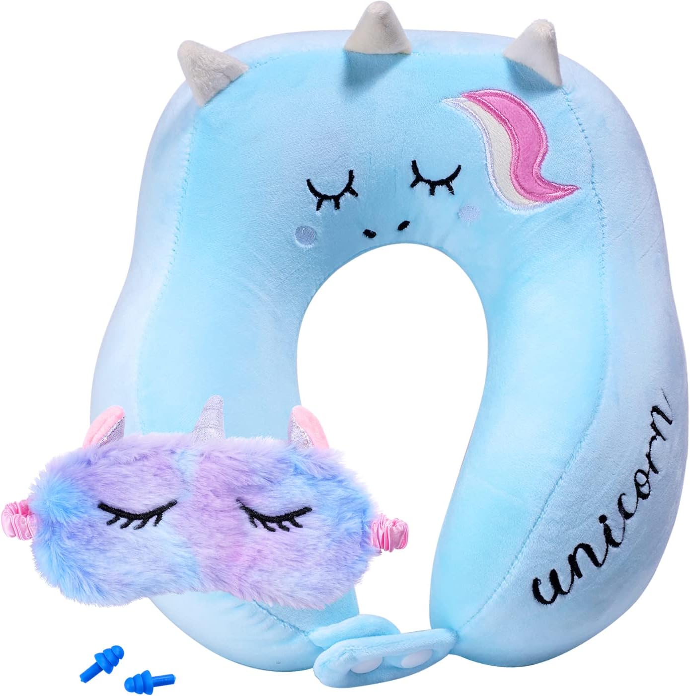 Kids Travel Pillow Pure Memory Foam Travel Neck Pillow
