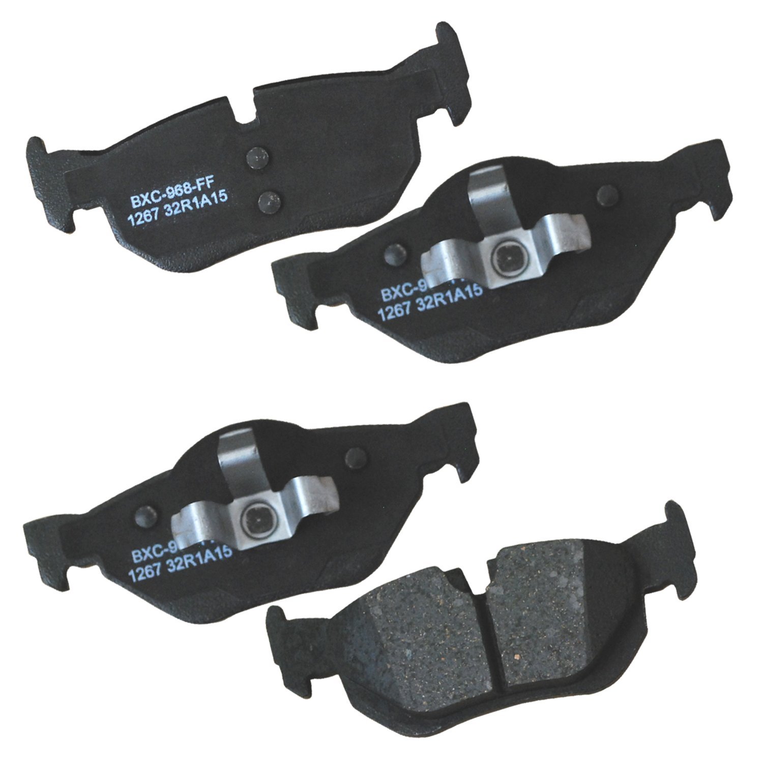 Amazon.com: Bendix Premium SBC1267 Ceramic Rear Brake Pads for Select ...