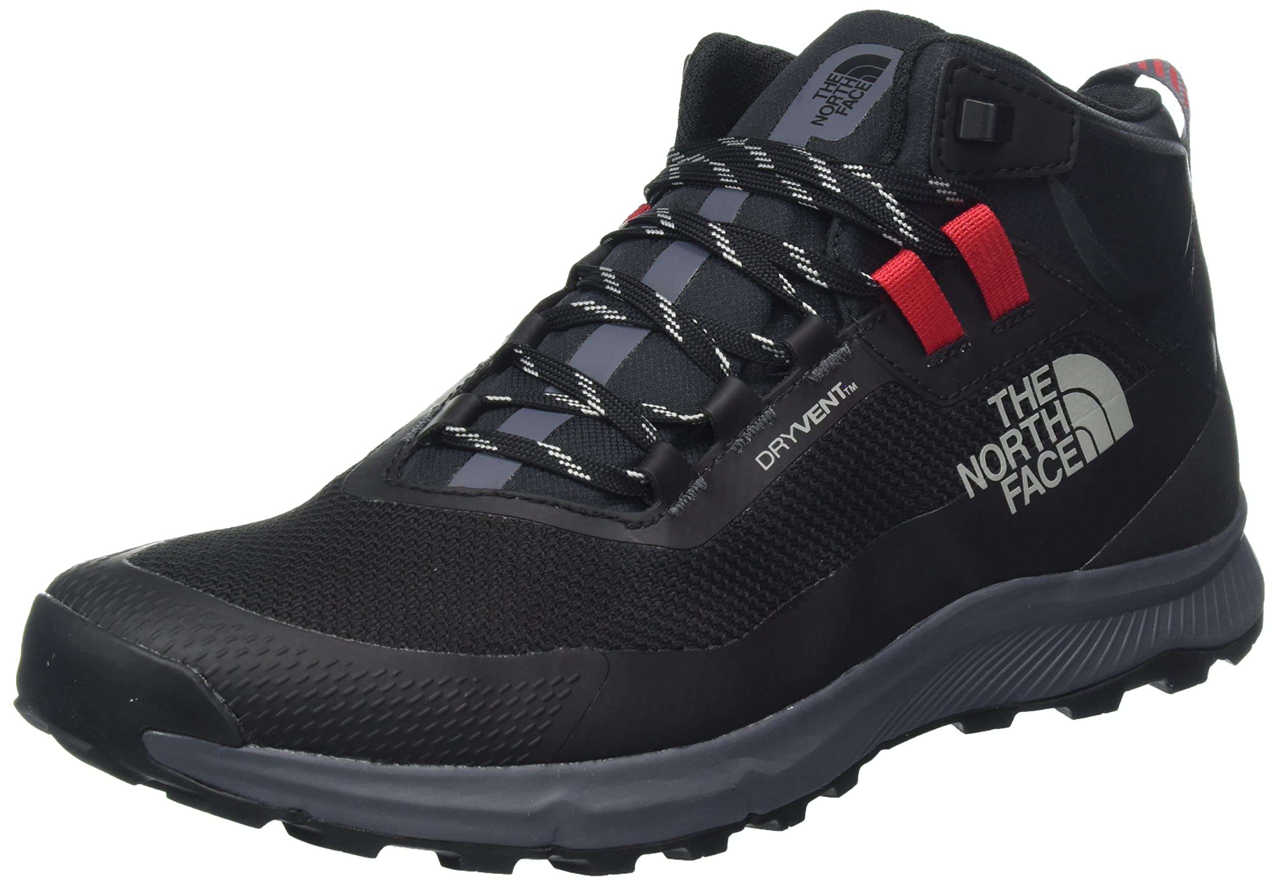 THE NORTH FACE Men's Cragstone Mid Wp Sneaker, TNF Black Vanadis Grey, 12 UK