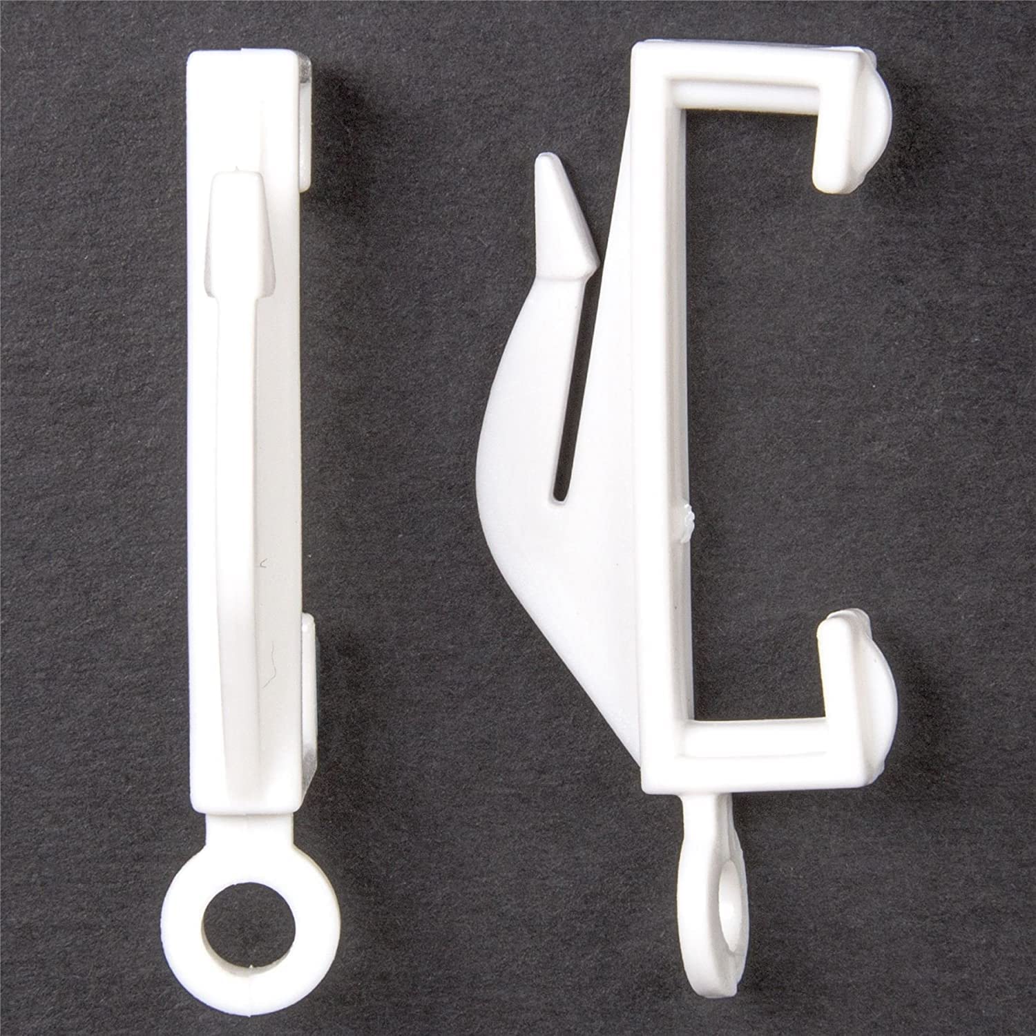 Fort Fasteners 20 Gliders White Curtain Rail Gliders To Fit Decorail Track White Maxi 20 Gliders