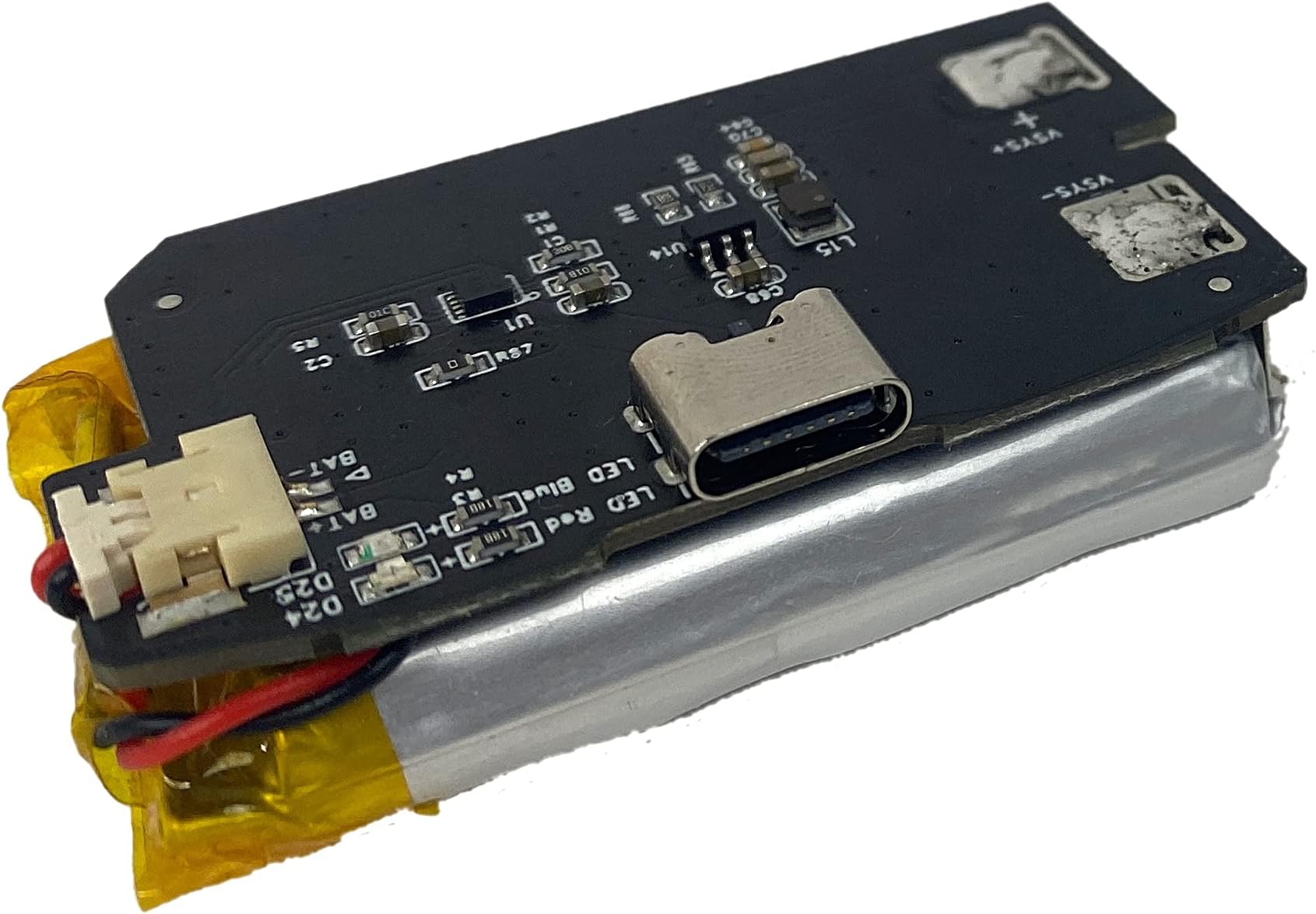 Gameboy Advance Rechargeable Battery 1500mAh USB-C Lithium LiPo Mod for Nintendo GBA / AGB-001 (None (Battery Only))