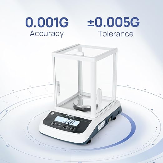 Balanza Analítica de Laboratorio 500g x 0.001g con Pantalla LCD miniatura 3