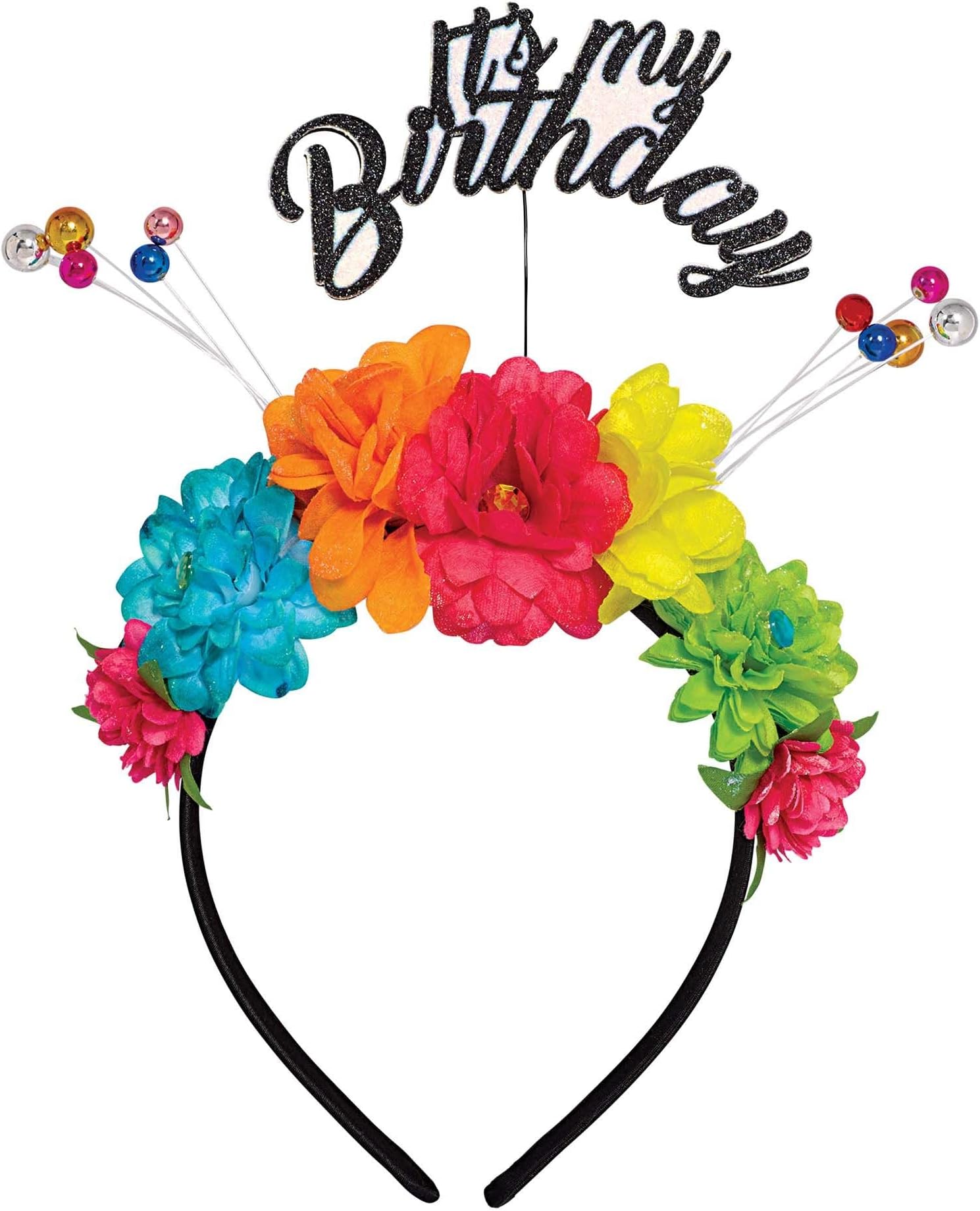 It's My Birthday Deluxe Headband -11.75" x 13" (1 Count) - Perfect for Celebrations, Birthdays, Photo Booths & Dress-Up