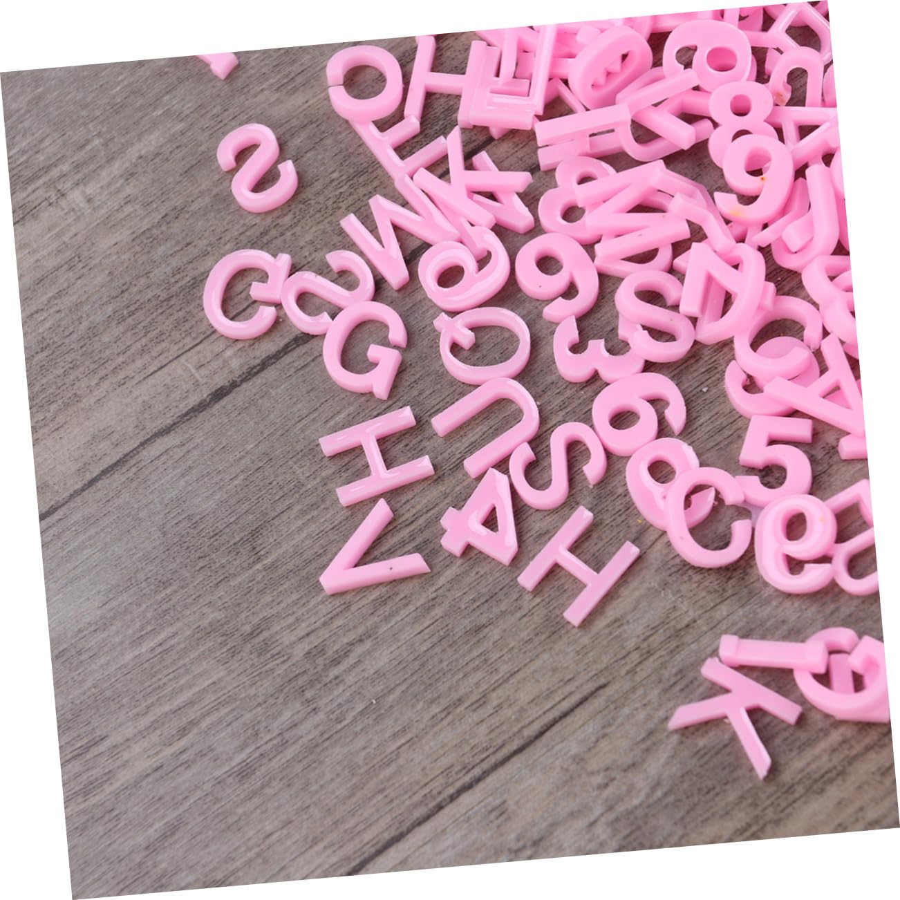 NUOBESTY 2 Sets Lernspielzeug Für Jungen Und Mädchen 26 Alphabet-harzperlen Perlenspielzeug Buchstabenperlen Zur Armbandherstellung Acrylfigur- -set 200 Stück * 2