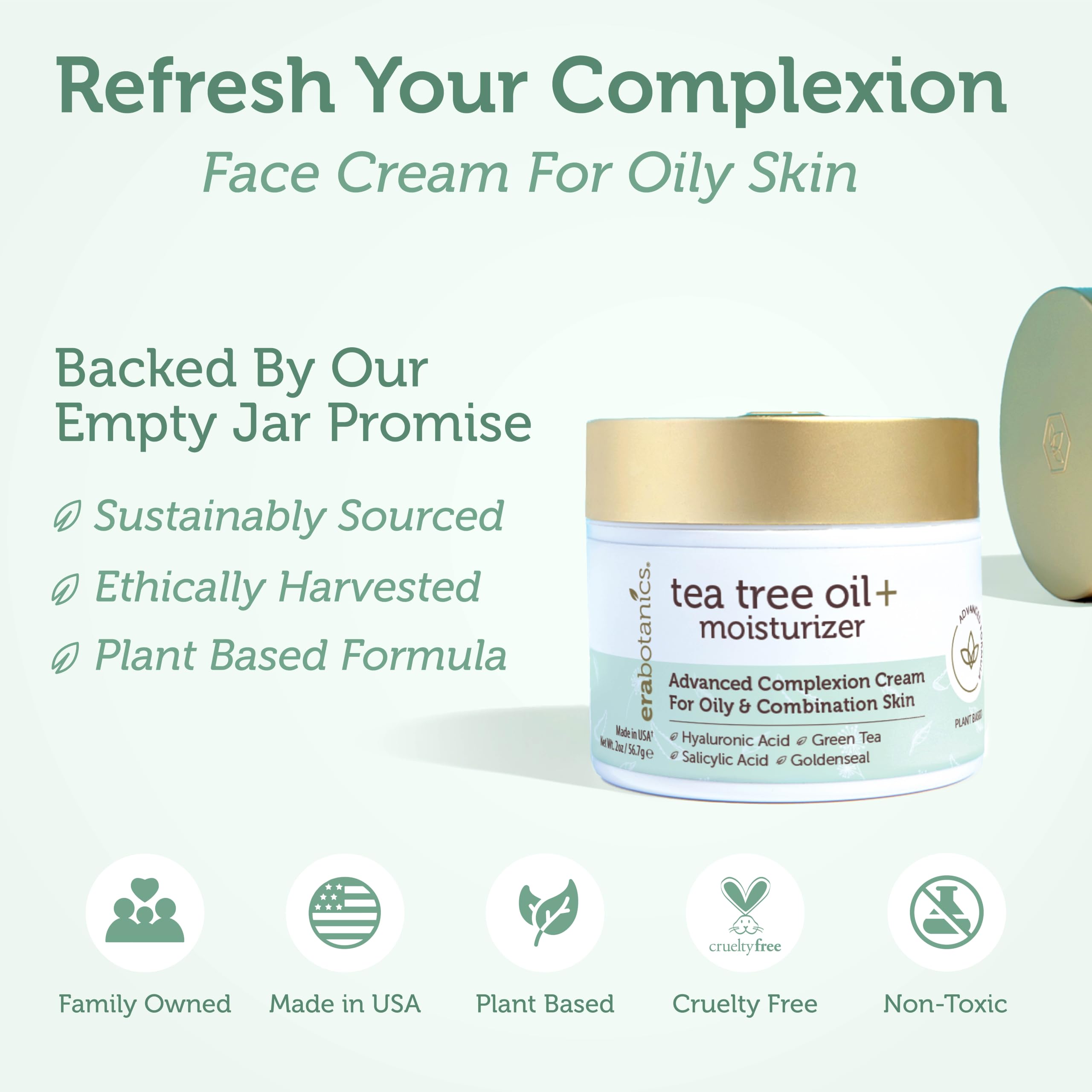 Amazon.com: Era Organics Tea Tree Oil Face Cream - Salicylic Acid