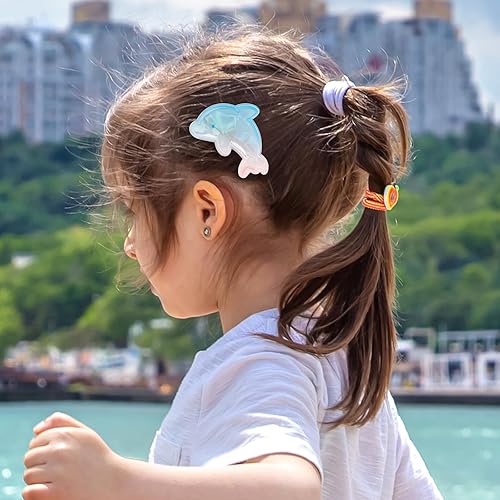 Miniatura 3 de BeShiny Juego de pinzas para el cabello de concha y estrella de mar para mujeres y niñas, pinzas de pelo de princesa sirena, pinzas para el cabello