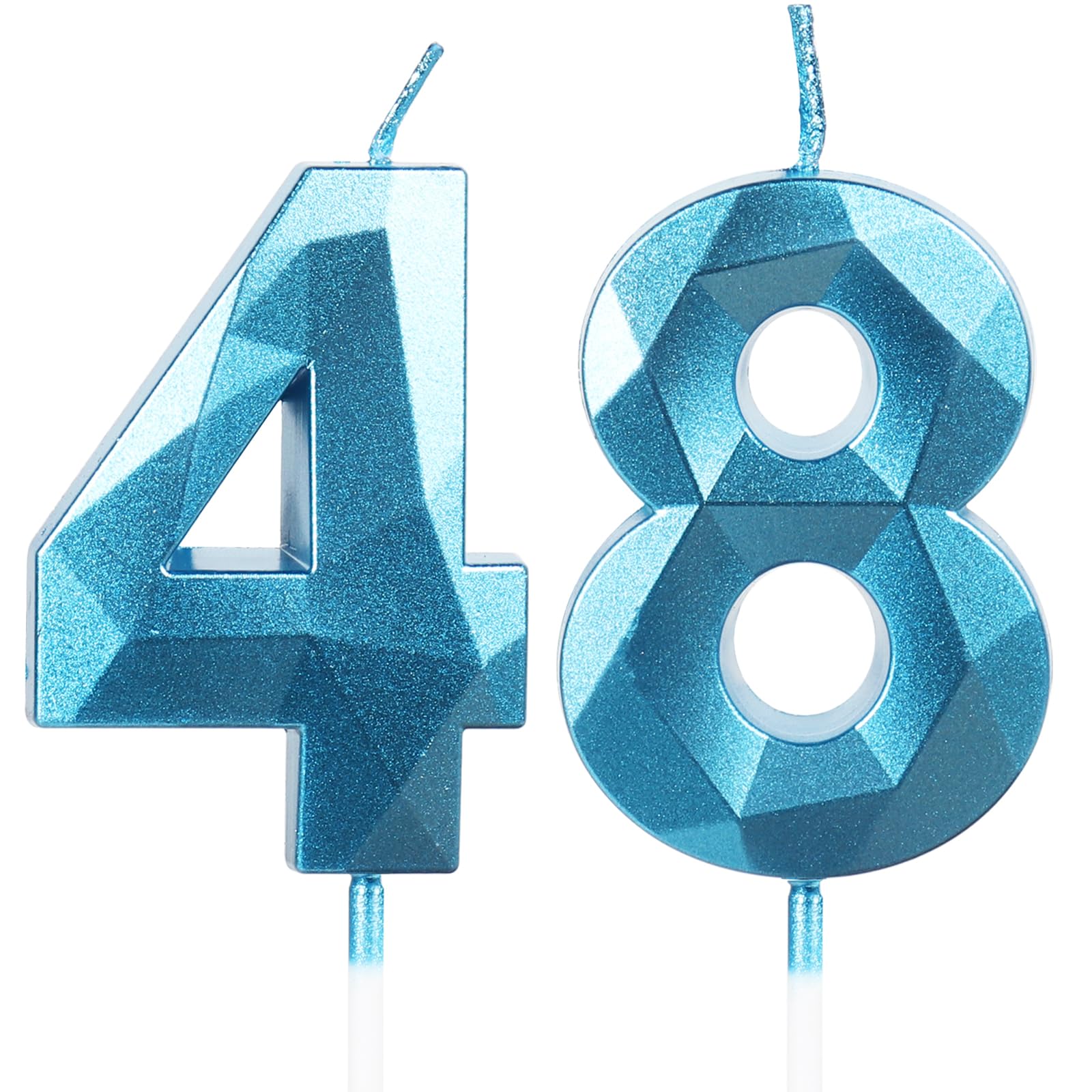 Yiran 50th Birthday Candles, Gold Number 50 Happy Birthday Candles, Cake Topper Decorations for Birthday Party, Wedding Anniversary Celebration Supply — view 208