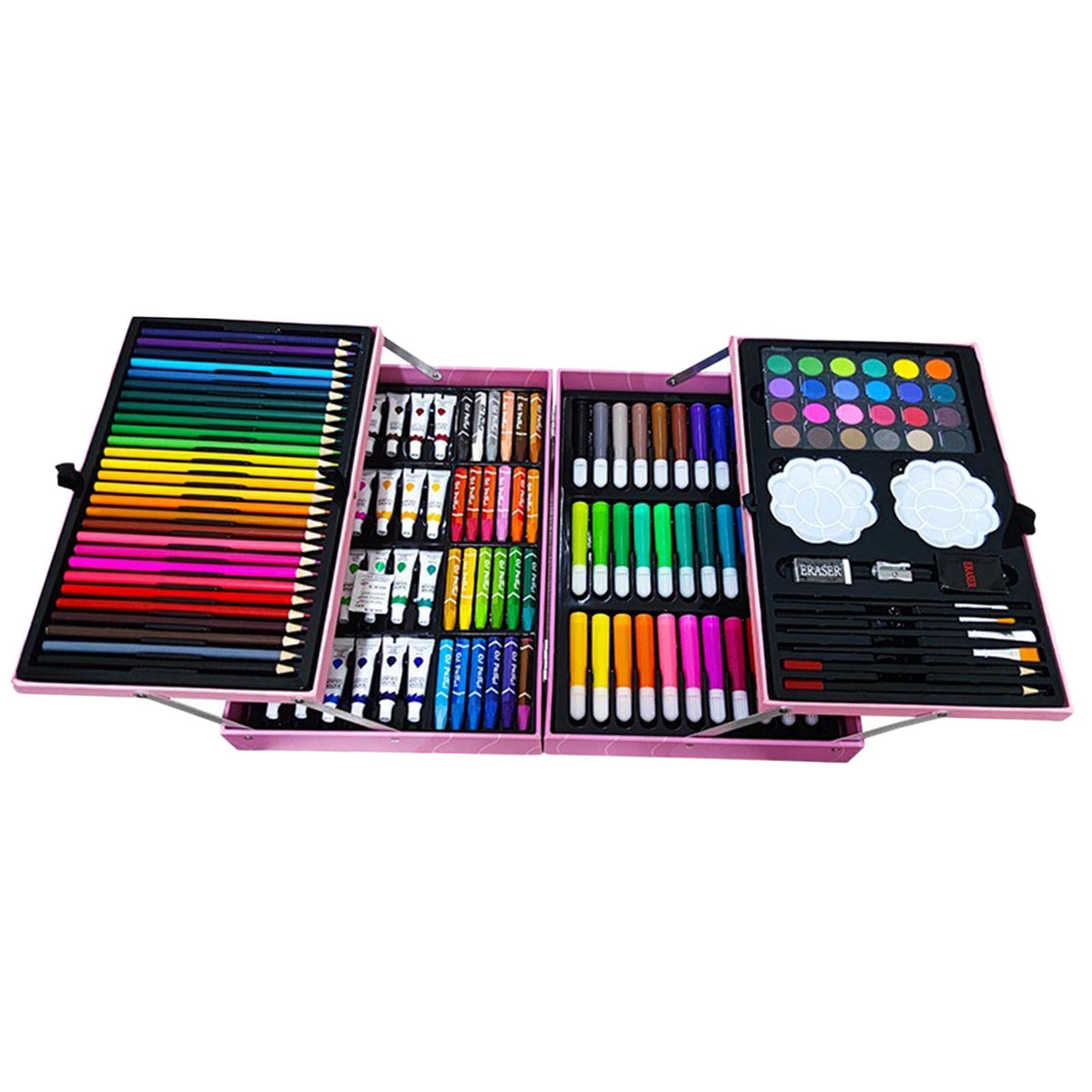 200 Teiliges Deluxe Malset Grundschule Kunstklasse Malen Schreibwaren Geschenk,