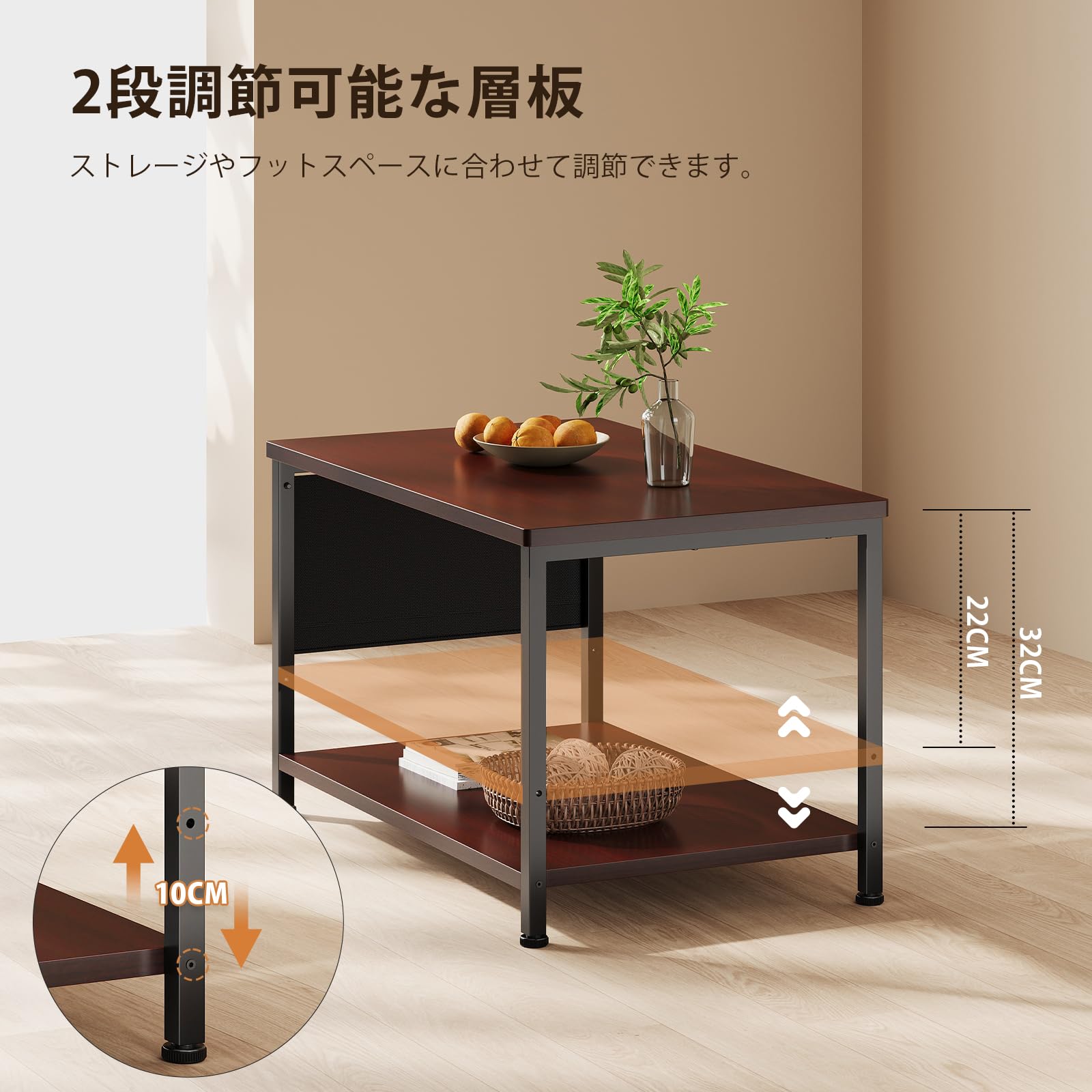 Amazon.co.jp: YeTom センターテーブル ローテーブル 一人暮らし ロー