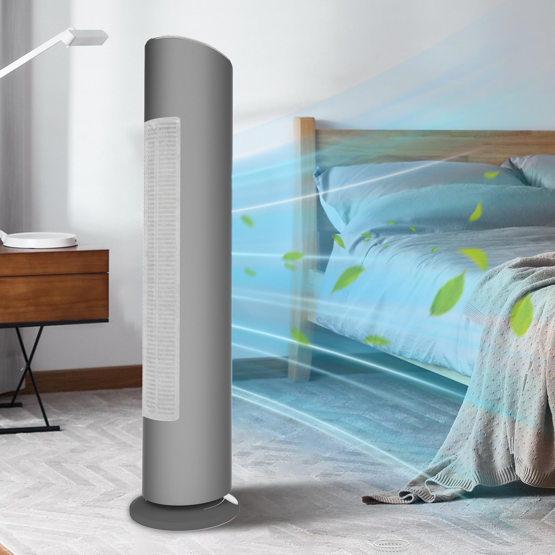 Filtro de aire para ventilador de torre, paquete de 5 prefiltros de aire de ajuste universal para ventilador de torre de hasta 42 pulgadas de alto, filtra y recoge polvo caspa de mascotas, 7
