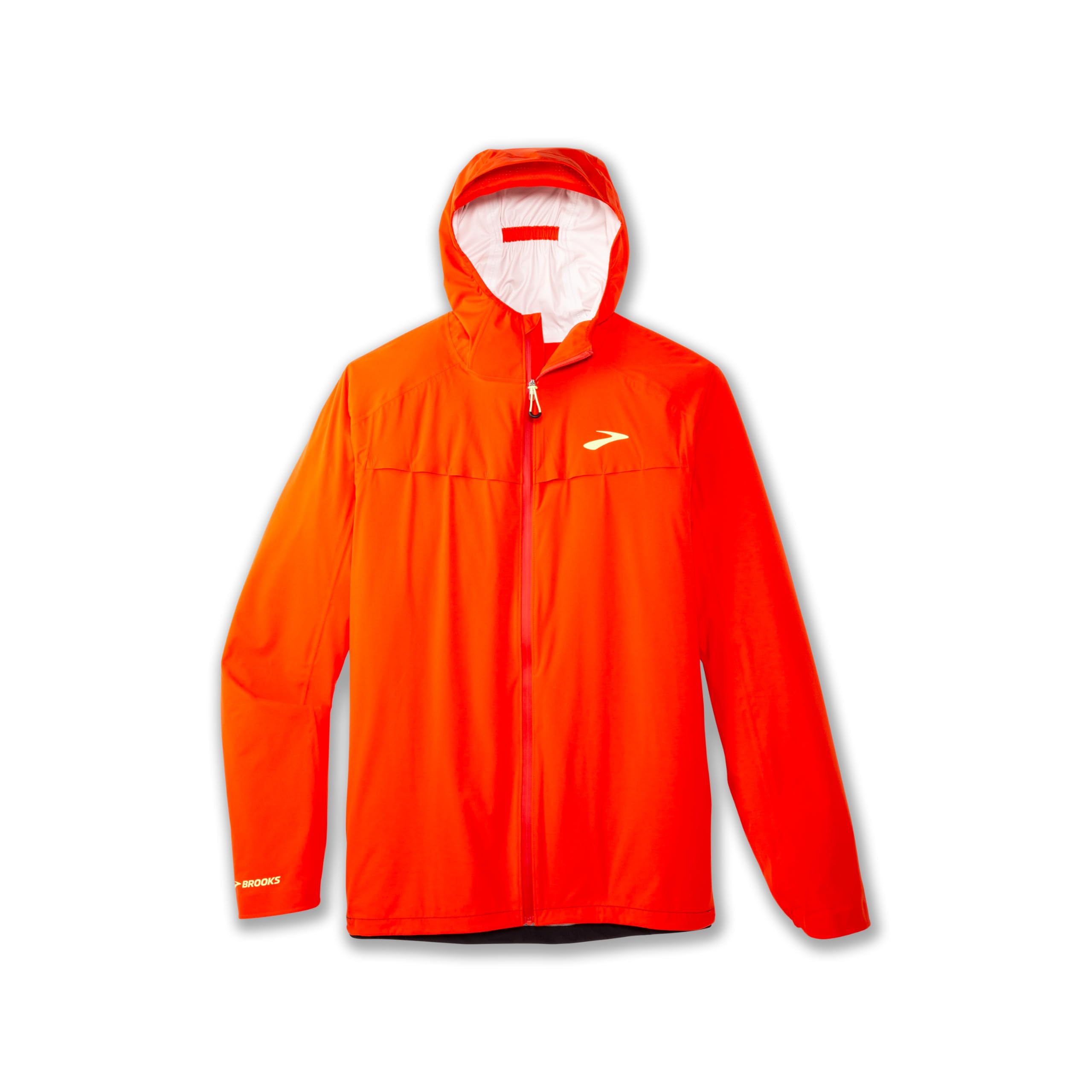 BROOKS 211448686 High Point Waterproof Jacket Jacket Men's Cherry Tomato/Phantom Grey Size 35