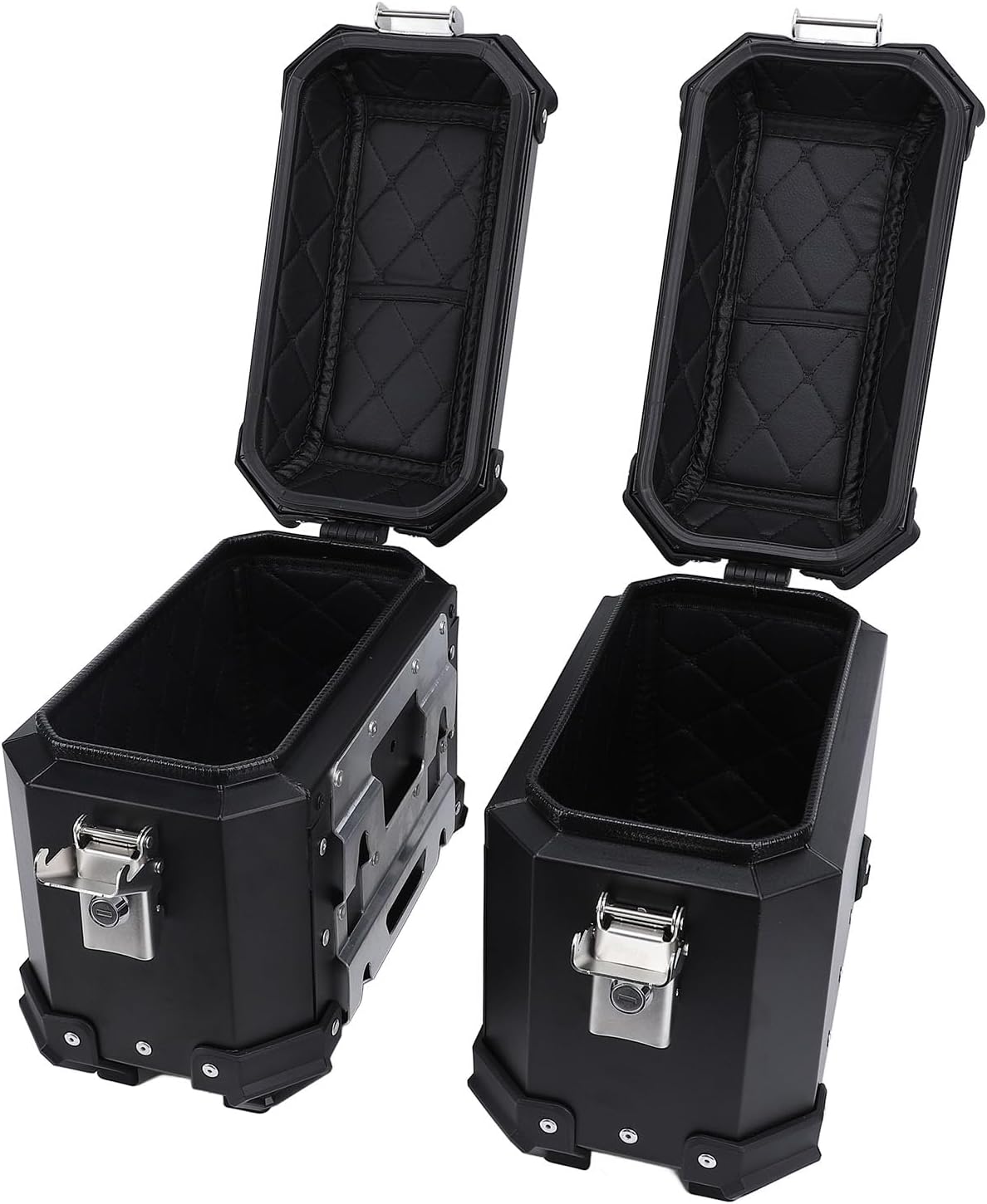 Walfront Side Saddle Box with Large Storage, Antifall Covers, Fit Suitable for Riders (Black)