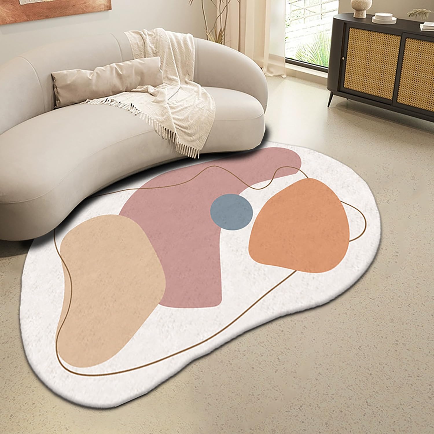 Tapis de salon moderne irrégulier pour sublimer votre chambre à coucher
