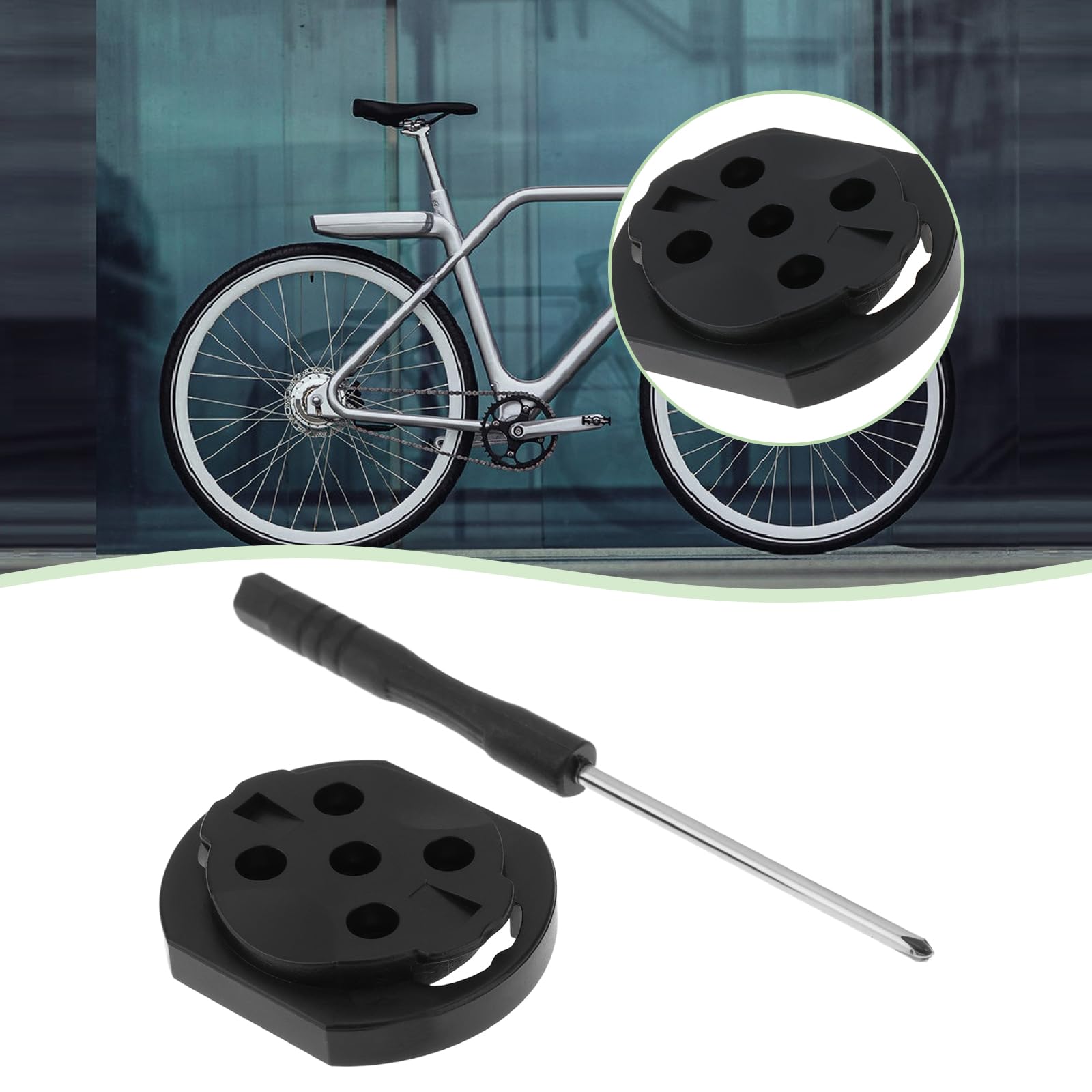 Create idea 1 adattatore per supporto per computer da bici compatibile con computer Garmin Edge Series compatibile con Garmin Broken Mount Tabs 3,3 x 2,8 cm