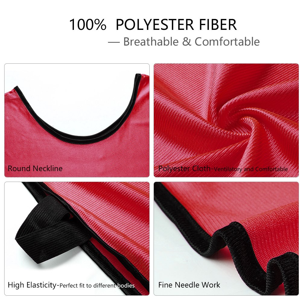 Amazon | 【12枚セット】ビブス 大人用 トレーニングビブス