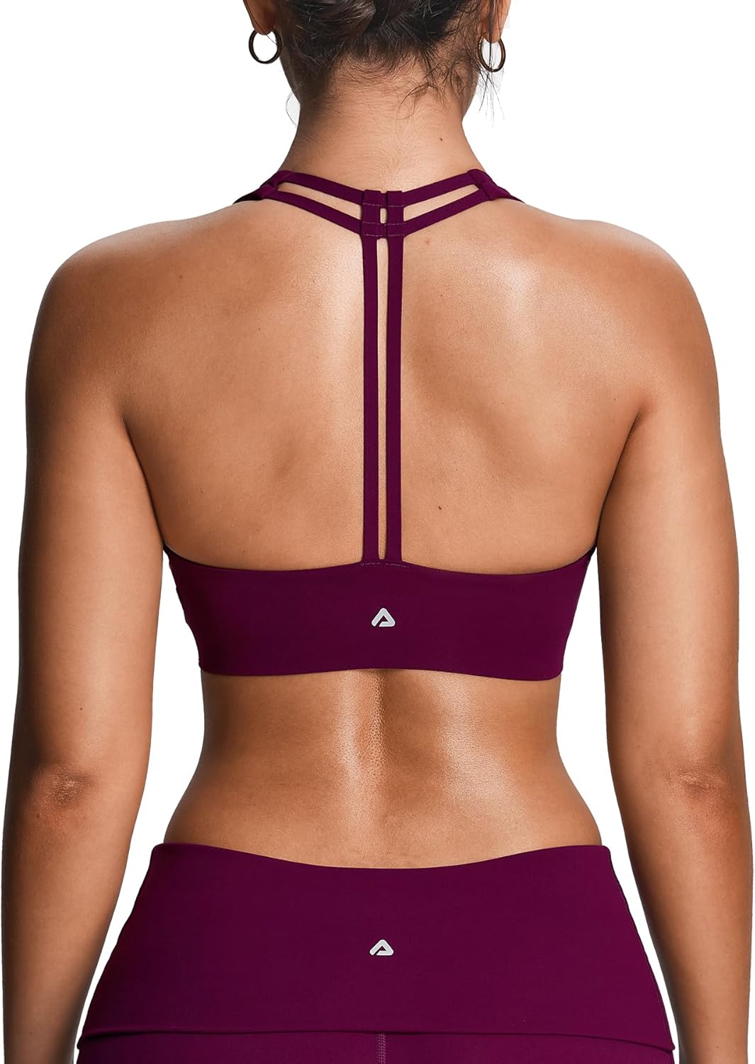 Aoxjox Women's Workout Sports Bras Fitness Training Gym Athlenza T-Back Bra Lumastretch™ Yoga Crop Tank