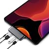 SATECHI Type-C Aluminium Mobile Pro Hub Adapter with USB-C PD Charging Function 4K HDMI USB 3.0 and 3.5 mm Audio Output – Compatible with 2020/2018 iPad Air iPad Pro Microsoft Surface Go and More