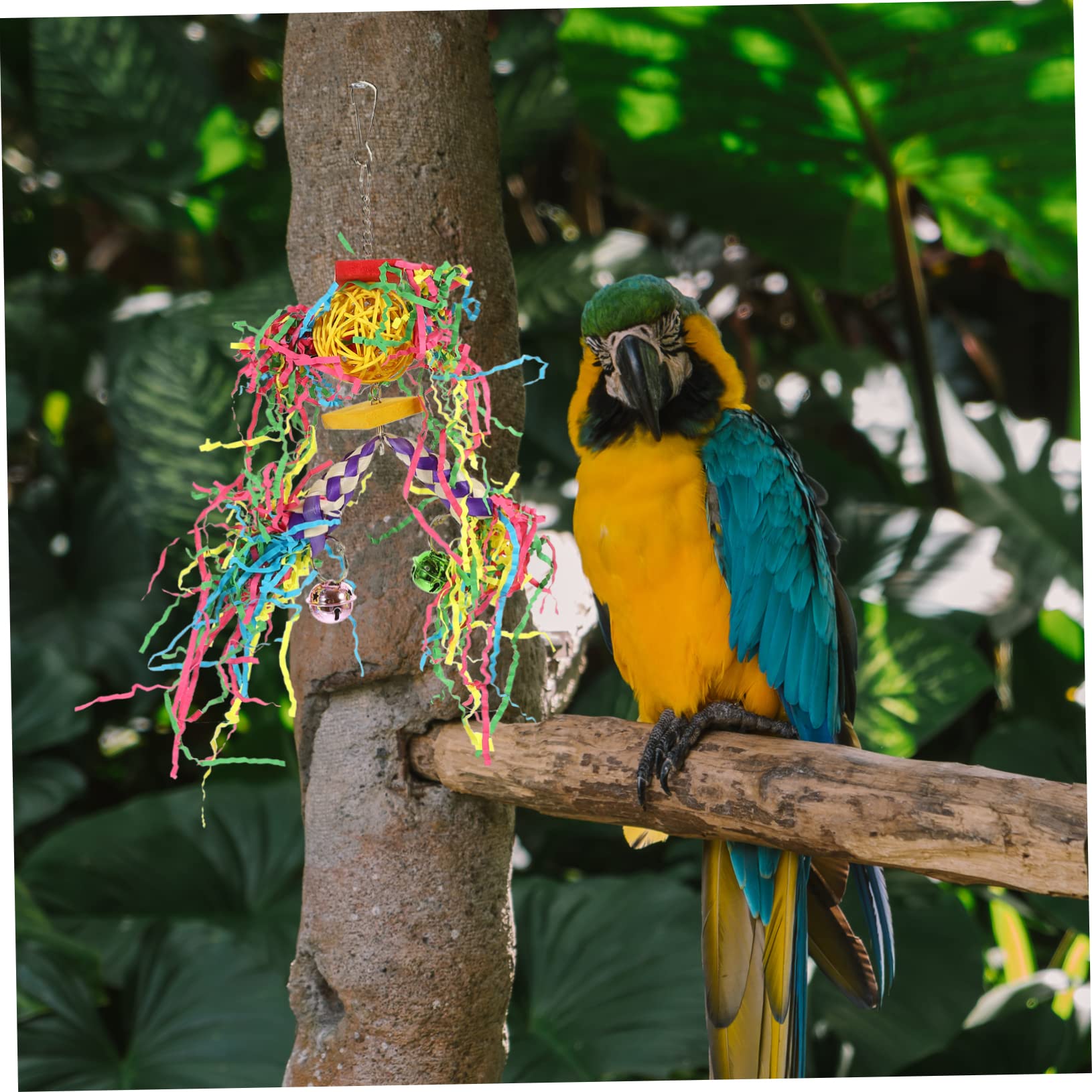 POPETPOP 2ensembles Jouets à Mâcher pour Perroquets Accessoires Suspendus pour Cage à Oiseaux Stimule Activité Physique Oiseaux