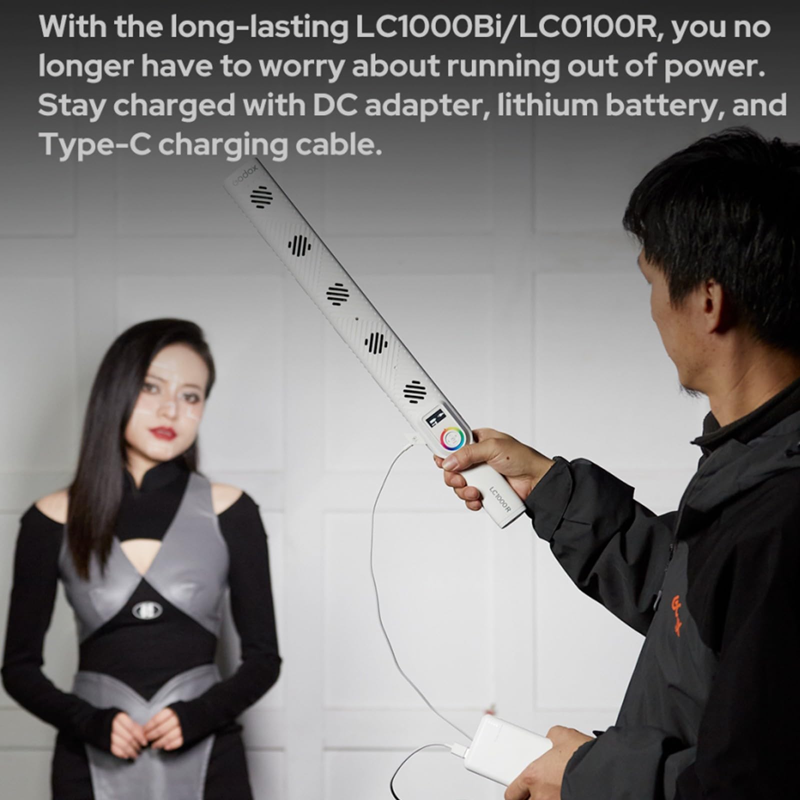 Amazon | Godox LC1000Bi 100W LED ライトワンド、11 FX タイプ、CRI