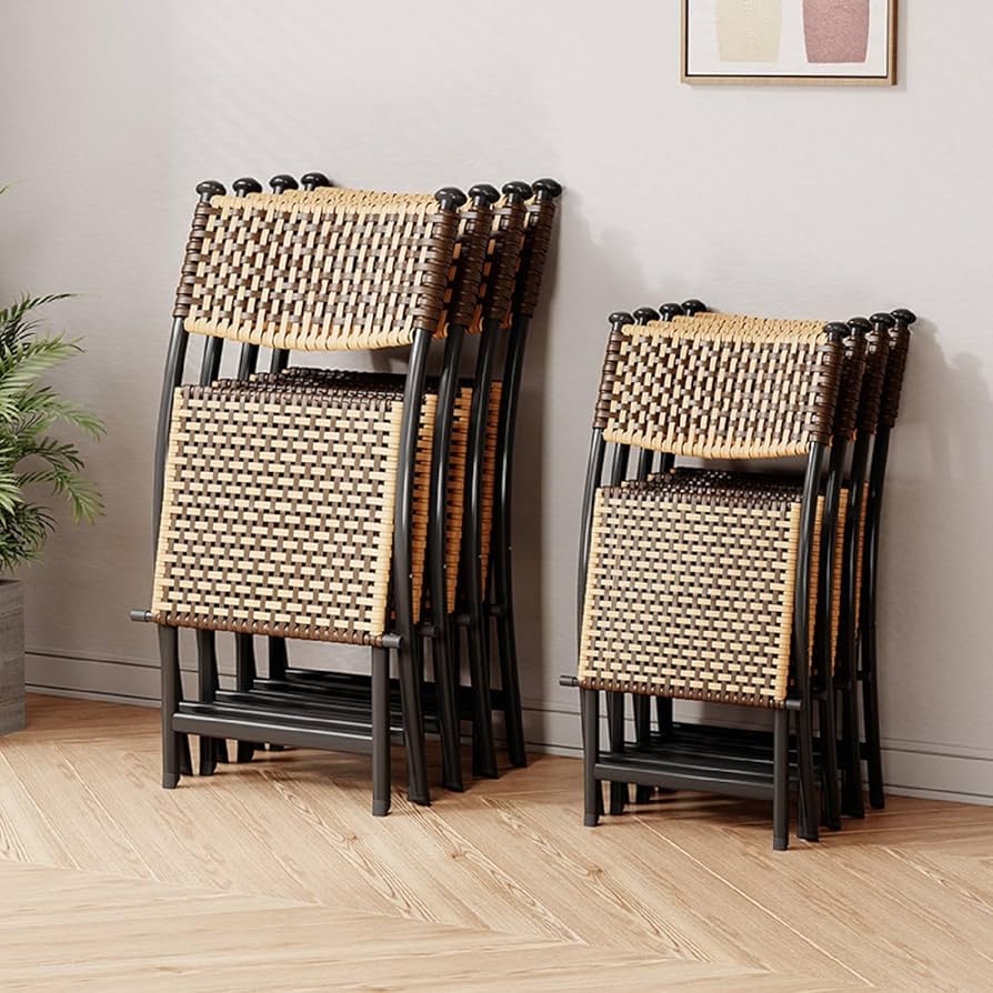 折り畳みラタンチェア 折り畳み椅子 ラタンチェア ダイニングチェアー チェア ラタン