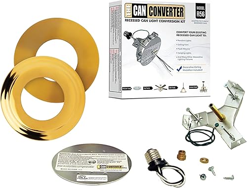 R56, Kit completo de conversión de luz de lata empotrada, kit convertidor de montaje empotrado, para ventilador de techo, luz, lámparas colgantes,