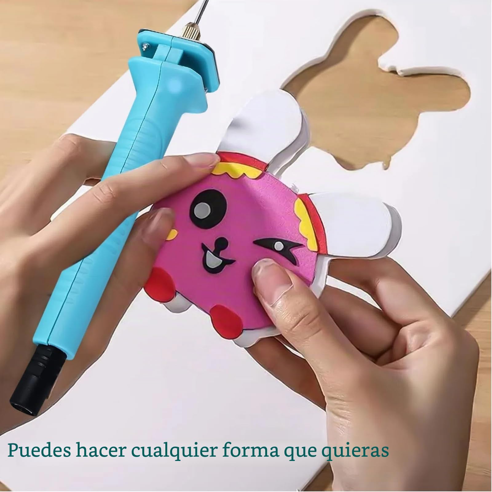 SEAFRONT Cortador de Alambre Caliente Pluma de Grabado Eléctrico 30W 25cm Máquina Cortadora de Poliestireno Kit Herramientas Profesional con Adaptador de Corriente Incluido