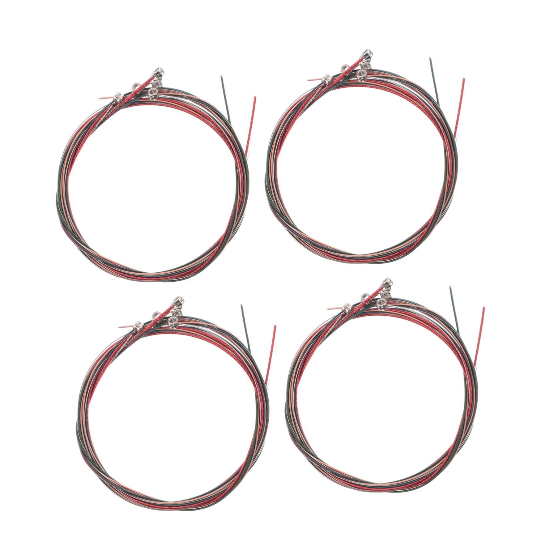 SUPVOX 4 Sets Folk Guitar Strings Set With Colorful Coated Strings Acoustic Guitar Replacement Kit For Beginners And Professional Guitarists