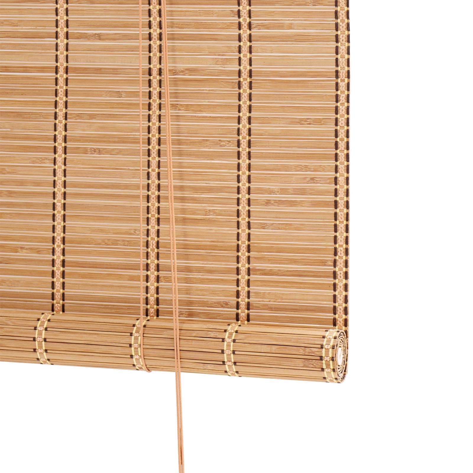 Amazon.de: Rollo Bambus Jalousie Outdoor 85% Blackout Retro Bambusrollo  Anti-UV Sichtschutz Sonnenschutz Holzrollo Natur Raffrollo Vorhang 50 65 90  100 120 130 140 150 160 170 180cm Breit fr Garten Terrasse