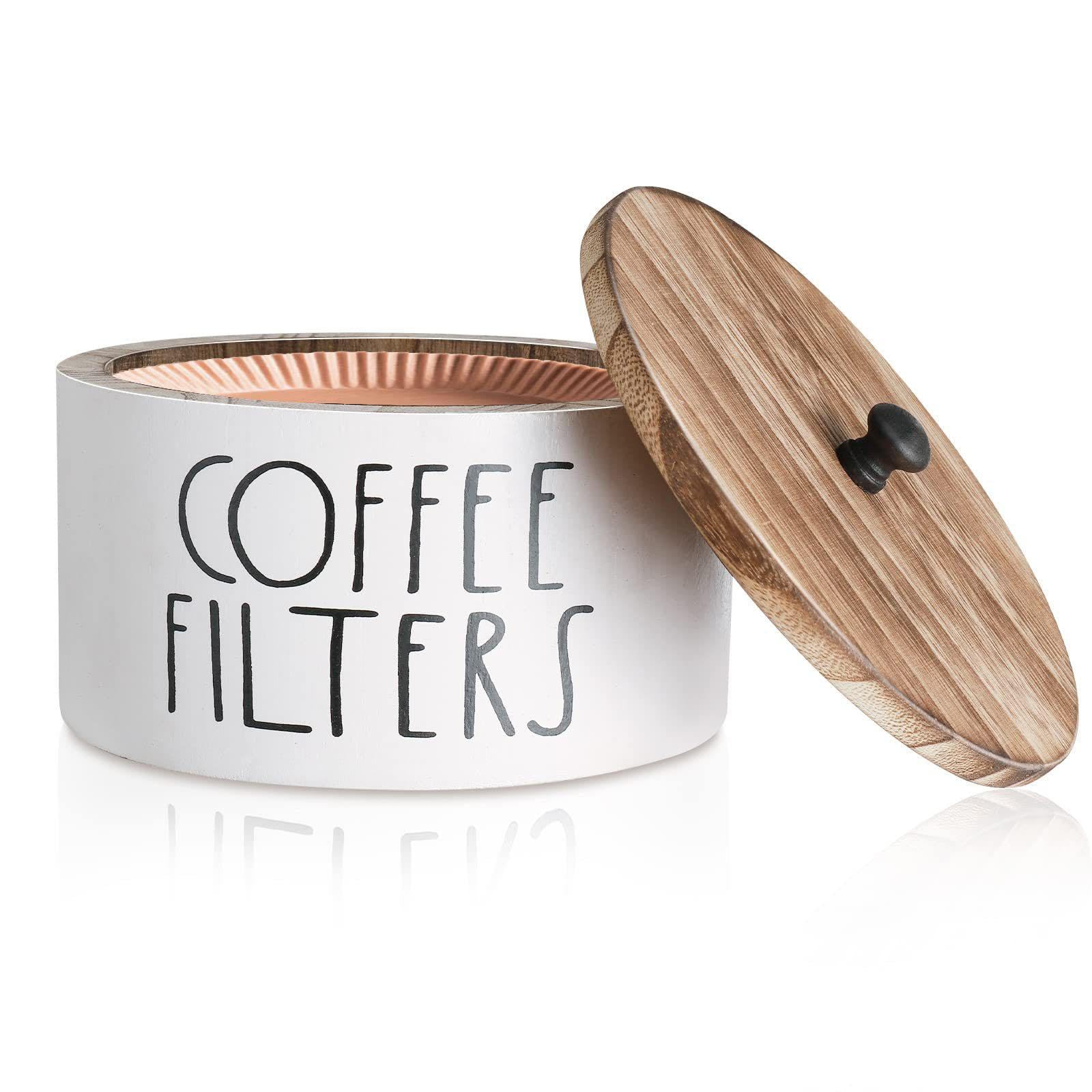 Milageto Kaffeefilterhalter, Kaffeefilterbehälter, Kaffeezubehör, Etui, Aufbewahrungsbehälter, Kaffeefilterpapierständer für die Küche