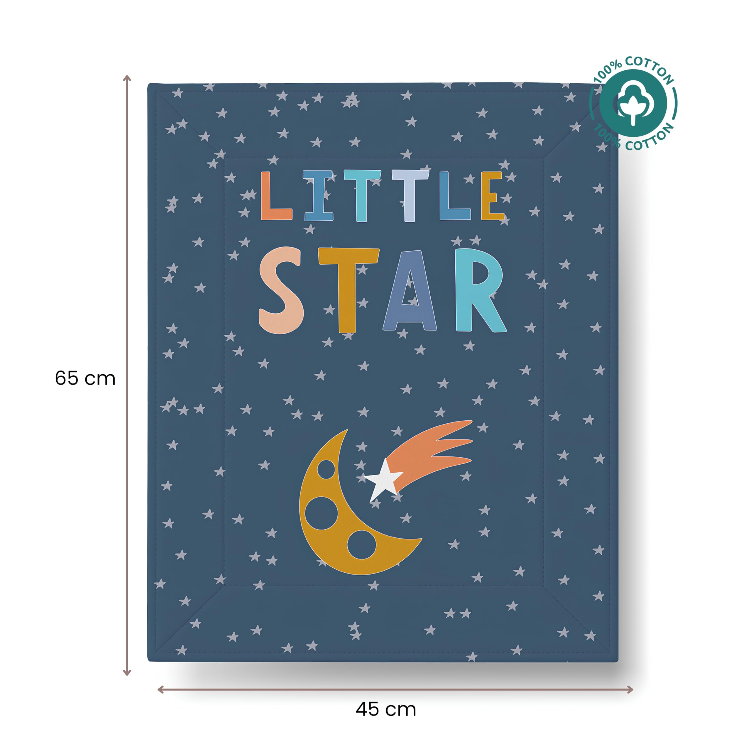 Tidy Sleep Baby Changing Mat – Waterproof, Foldable, Padded Diaper Changing Sheets for Newborns & Infants – Little Star (65 cm x 45 cm) 4