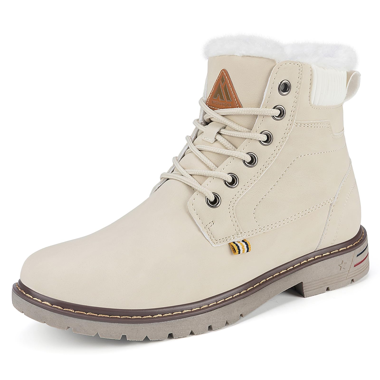 Mishansha Bottes de Neige Femme Hiver Fourrées 36-42 EU | Chaussures, Randonnée, Chaudes, Antidérapante, Trekking, Outdoor, Promener son Chien