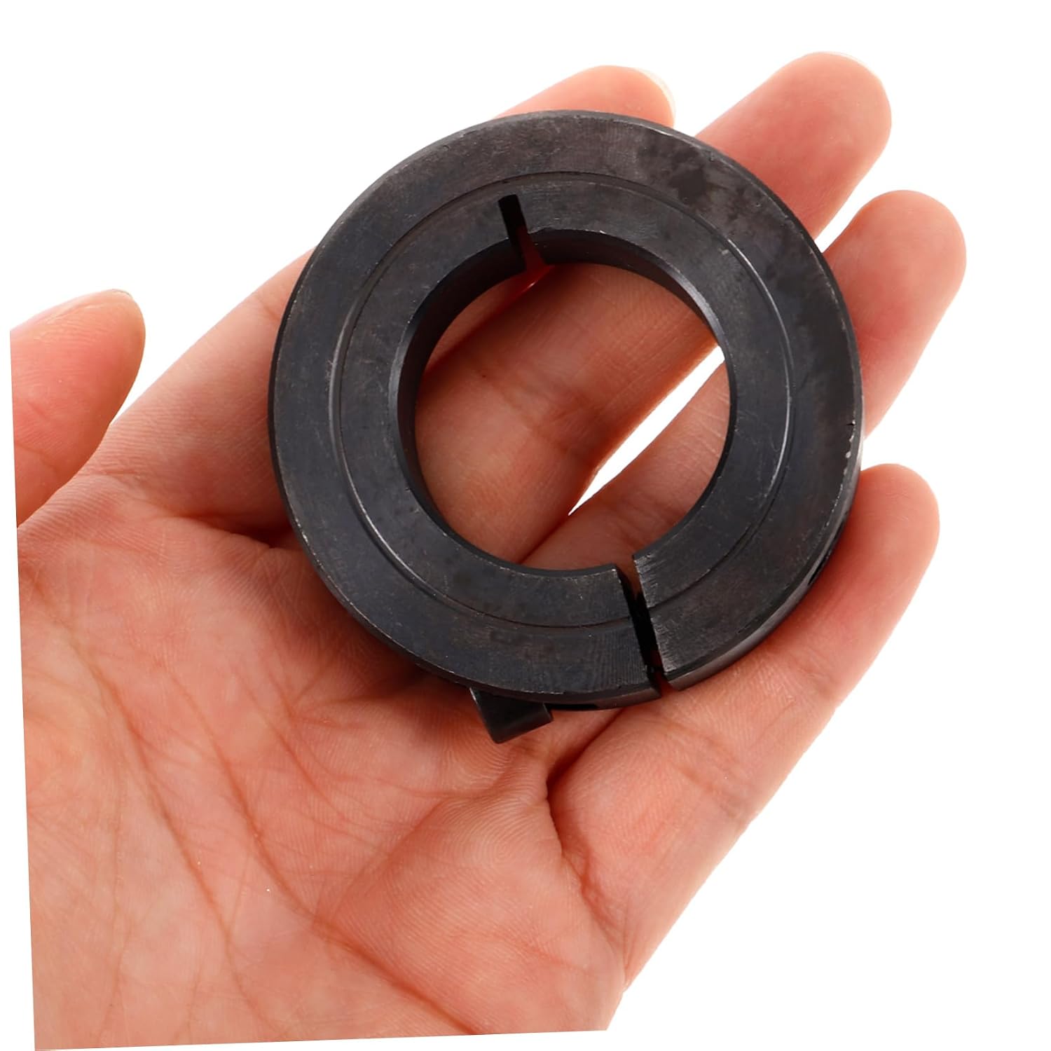 Alipis Single Split Clamping Shaft Collar 45# Steel Clamp On Shaft Collar for Automotive Applications 1-Piece Sturdy Locking Ring