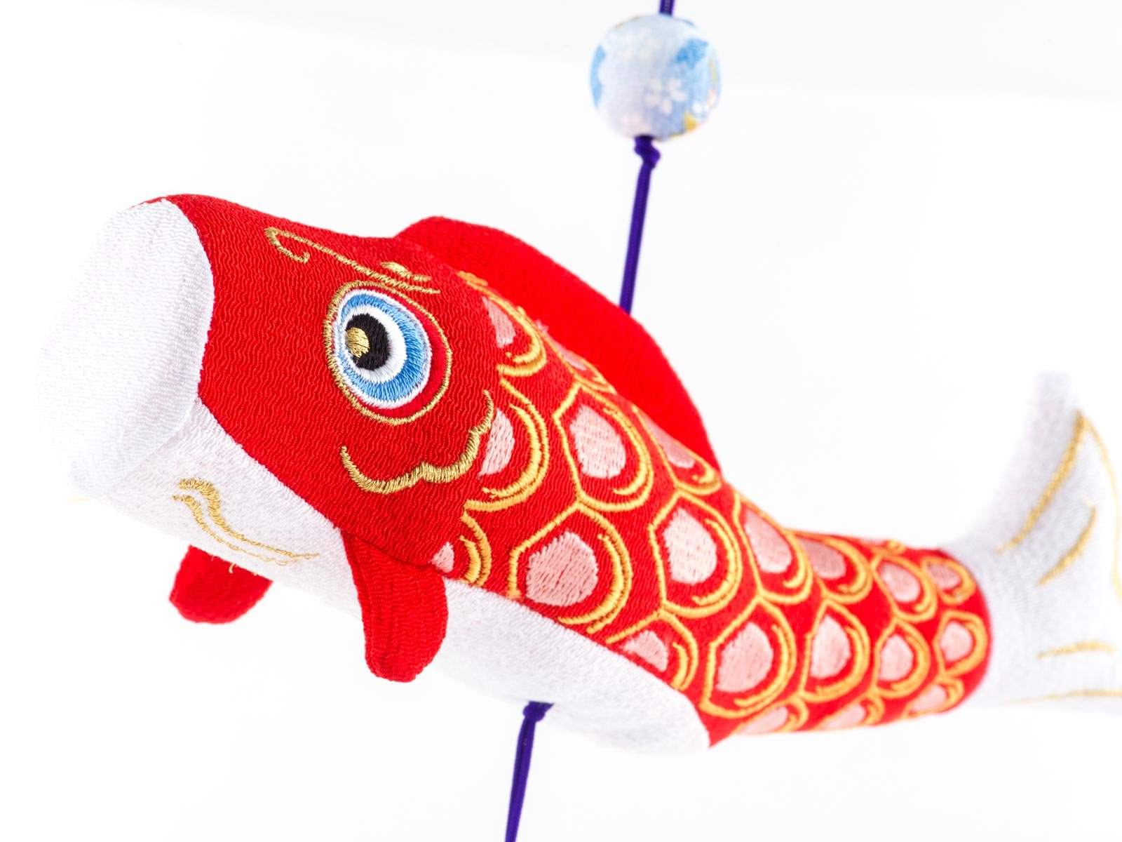 五月人形　端午の節句　ちりめん吊るし鯉のぼり特大 五月人形 端午の節句 ちりめん吊るし鯉のぼり特大 どんぐり