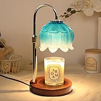 Vista 11 de Lámpara calefactora de velas de fragancia GEEZO, calentador de velas eléctrico con temporizador y regulador de intensidad, regalos de Navidad