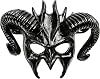 Halloween Costume Masquerade Ram Horn Animal Skull Party Mask Antique Beast Devil Monster Demon Horns Headdress