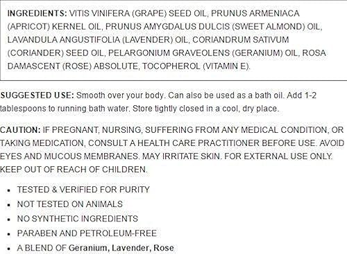 Miniatura 2 de Aceite corporal de aromaterapia - Geranio reconfortante 4 fl oz (4.0 fl oz) Líquido