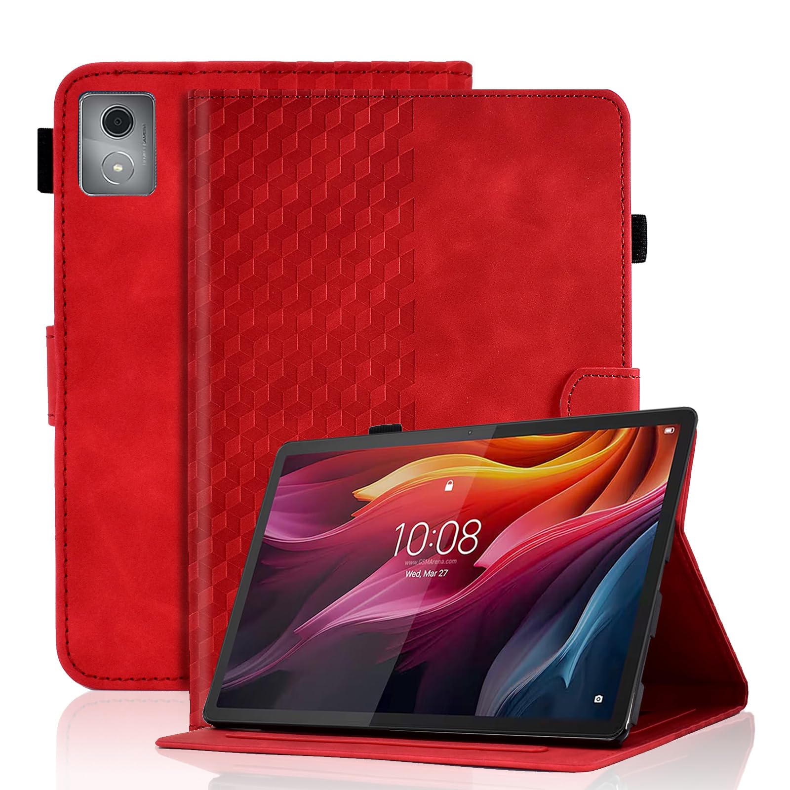Case for Honor Pad X8a 11 Inch Tablet 2024 Protective Case Premium Leather Folio Smart Case with Auto Sleep/Wake Pen Holder Card Slot for Honor Pad X8a- Dark Green — view 60
