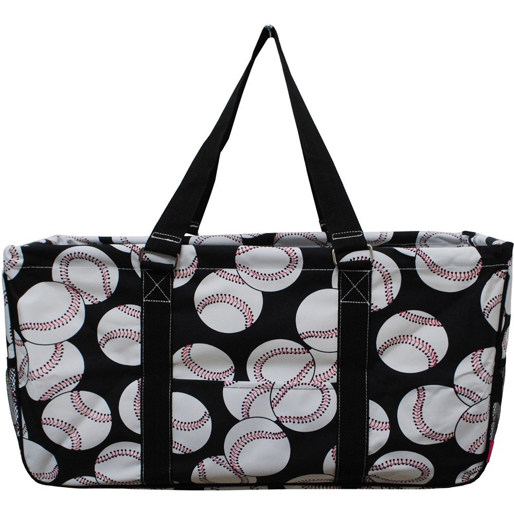 NGILNGIL Utility Tote Bag (Baseball-black)