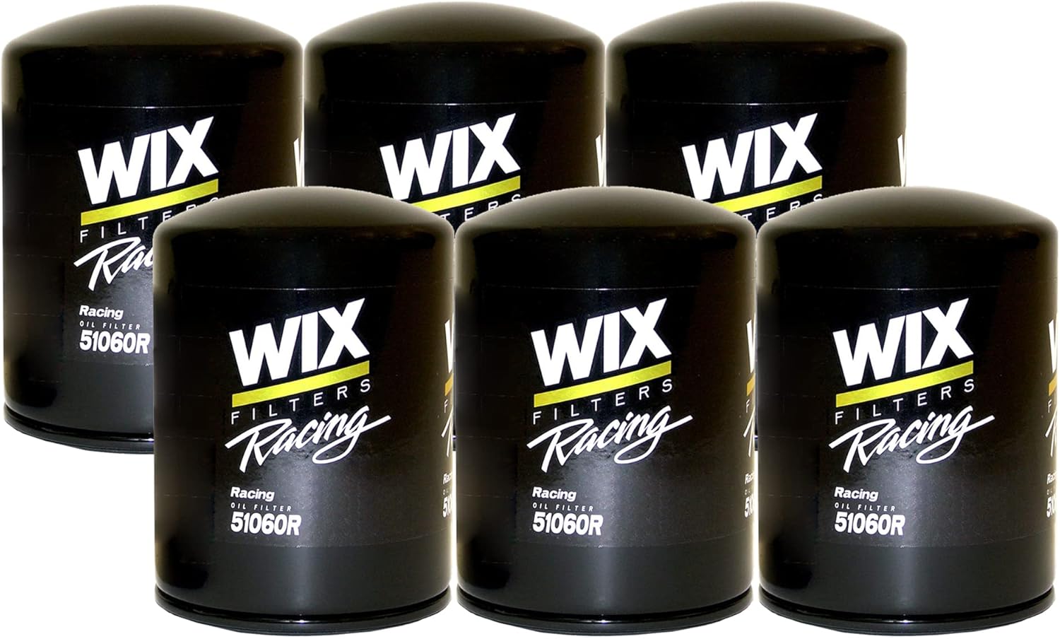 Racing Set of 6 Engine Motor Oil Filters For AM General Cadillac Chevrolet GMC Hummer Isuzu Workhorse Custom Chassis OHV 16 Valve