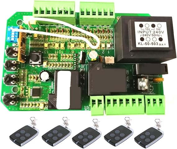 Electric Gate Opener Kit, SL1000 SL600 SL1500 L Automatic Sliding Gate Opener AC Motor Control Circuit Board Card Power Controller(Kit 0)