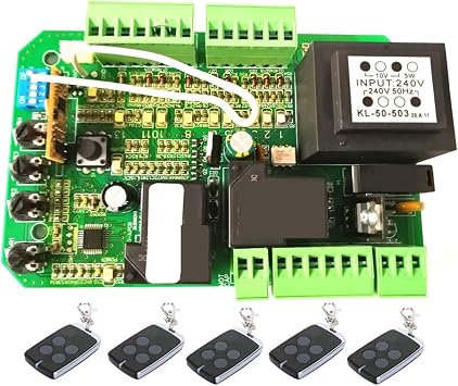 Electric Gate Opener Kit, SL1000 SL600 SL1500 L Automatic Sliding Gate Opener AC Motor Control Circuit Board Card Power Controller(Kit 0)