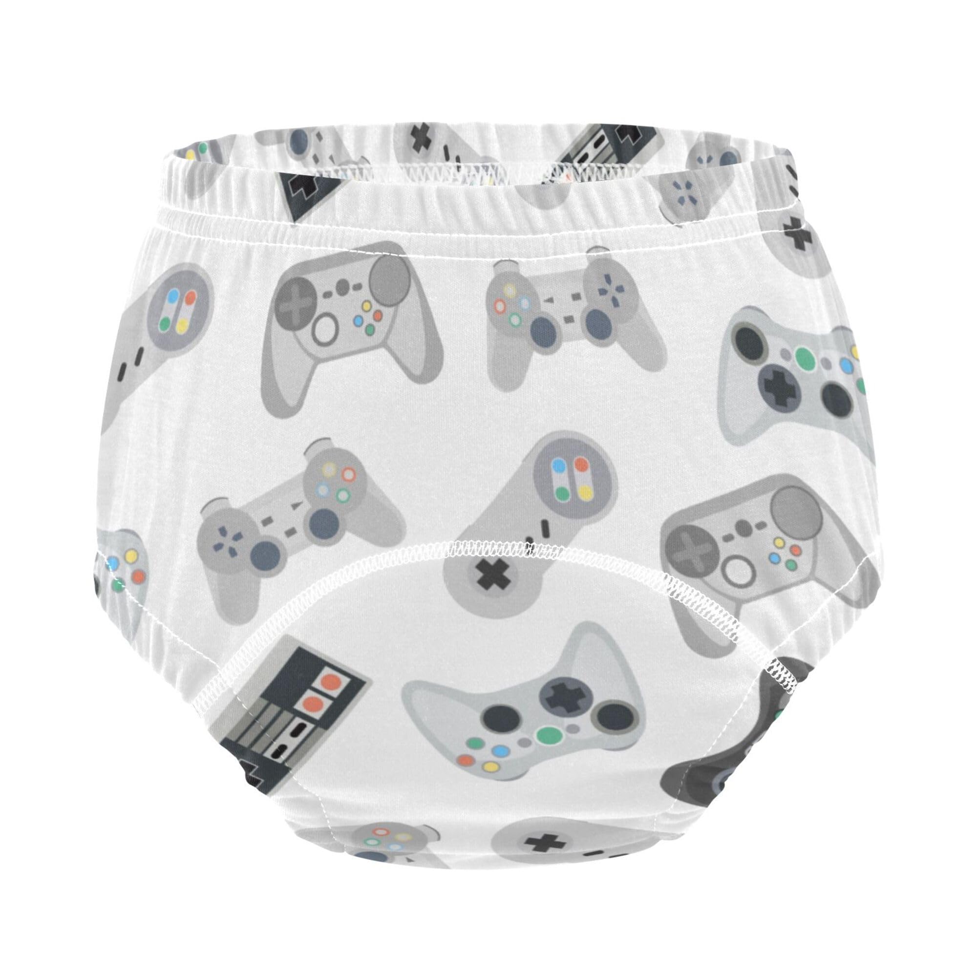 Mazeann Retro Joysticks Video Game Toddler Potty Training Underwear Cotton Absorbent Soft Baby Girl Boy Potty Training Pant 4T Multi