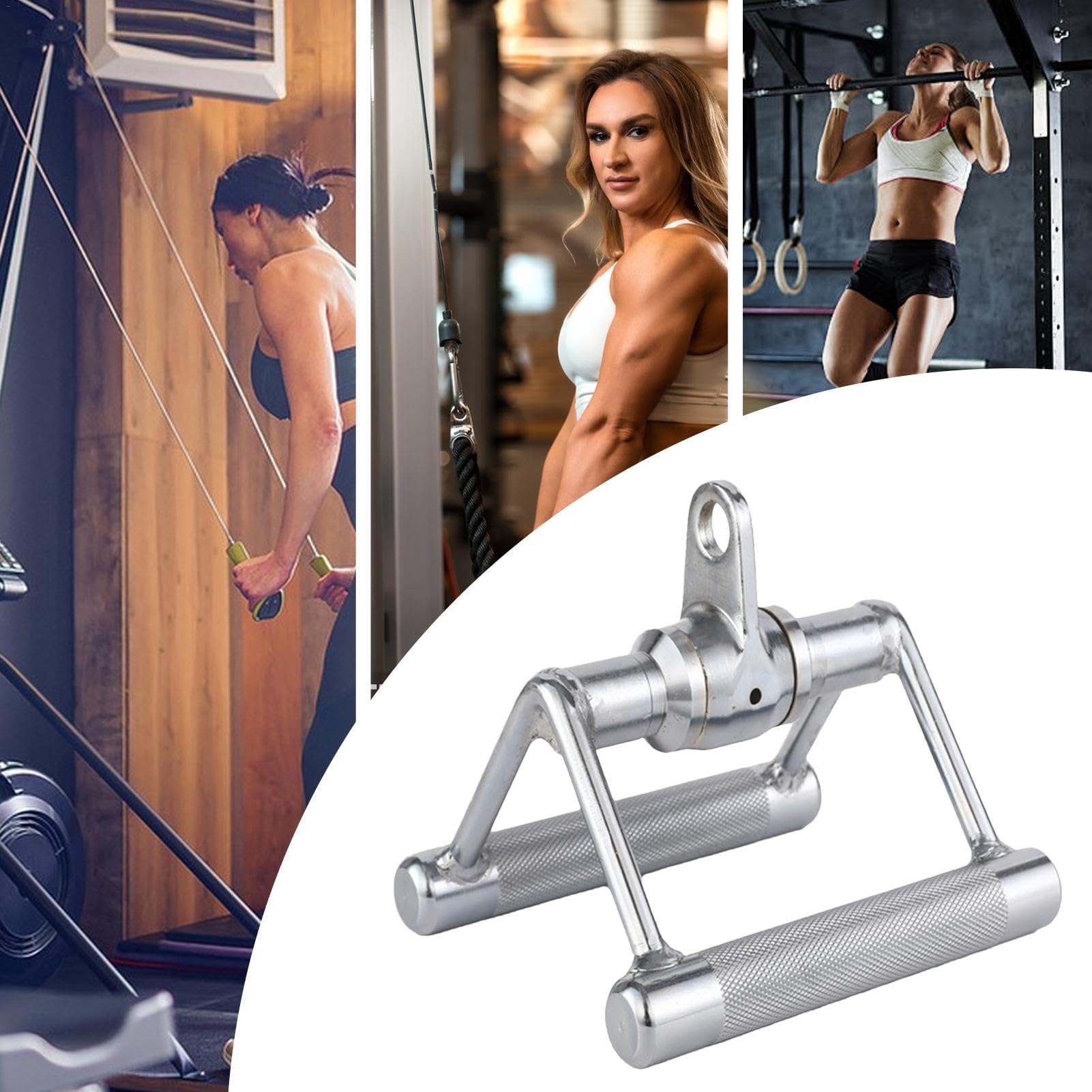 Maniglia a per attrezzature fitness, Maniglia a con struttura in acciaio, Attacchi per macchine per cavi fitness, Maniglia per cavi per allenamento con pesi, Maniglia per cavi per macchine