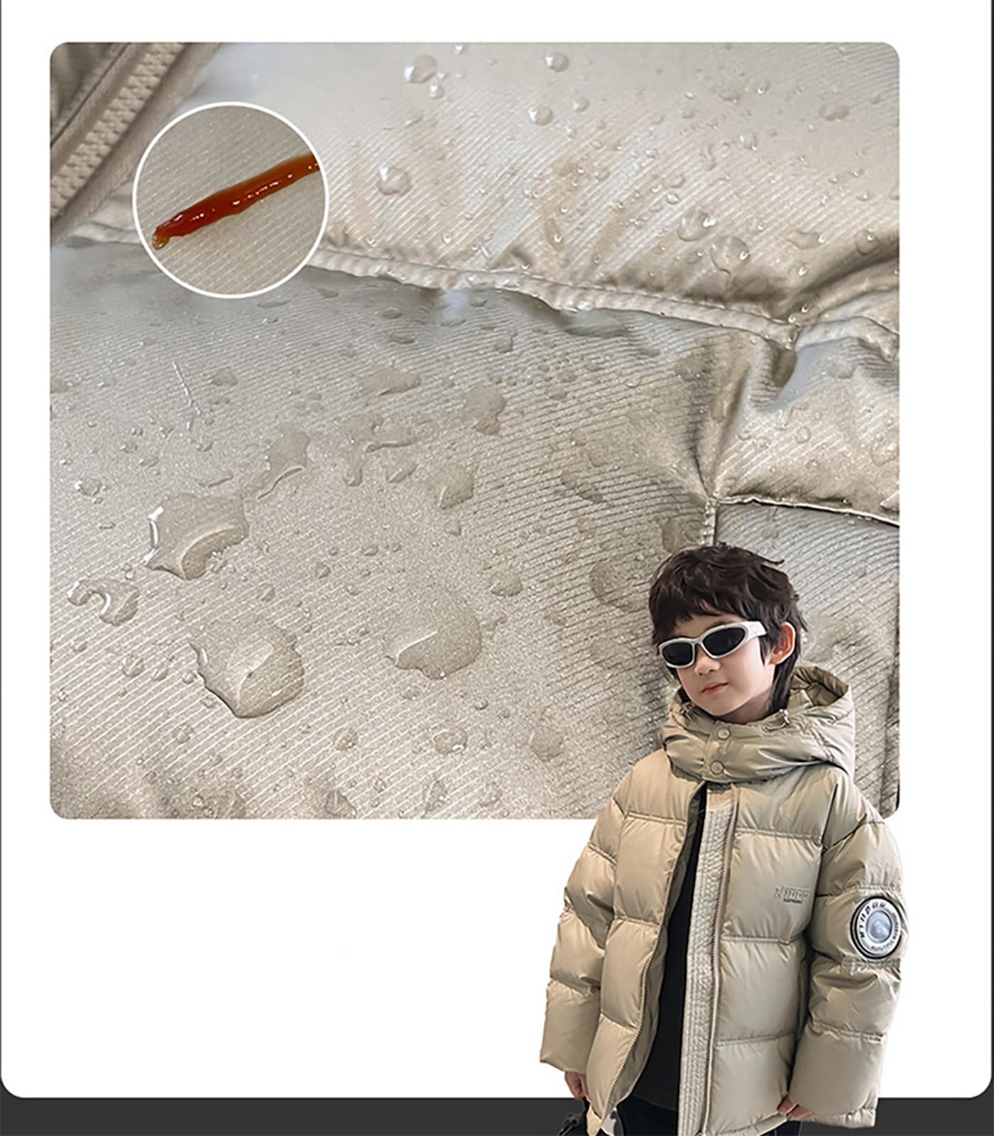 Piumino per bambini e ragazzi Cappotto con cappuccio invernale Giacca Calda Abbigliamento per 4-15 Anni