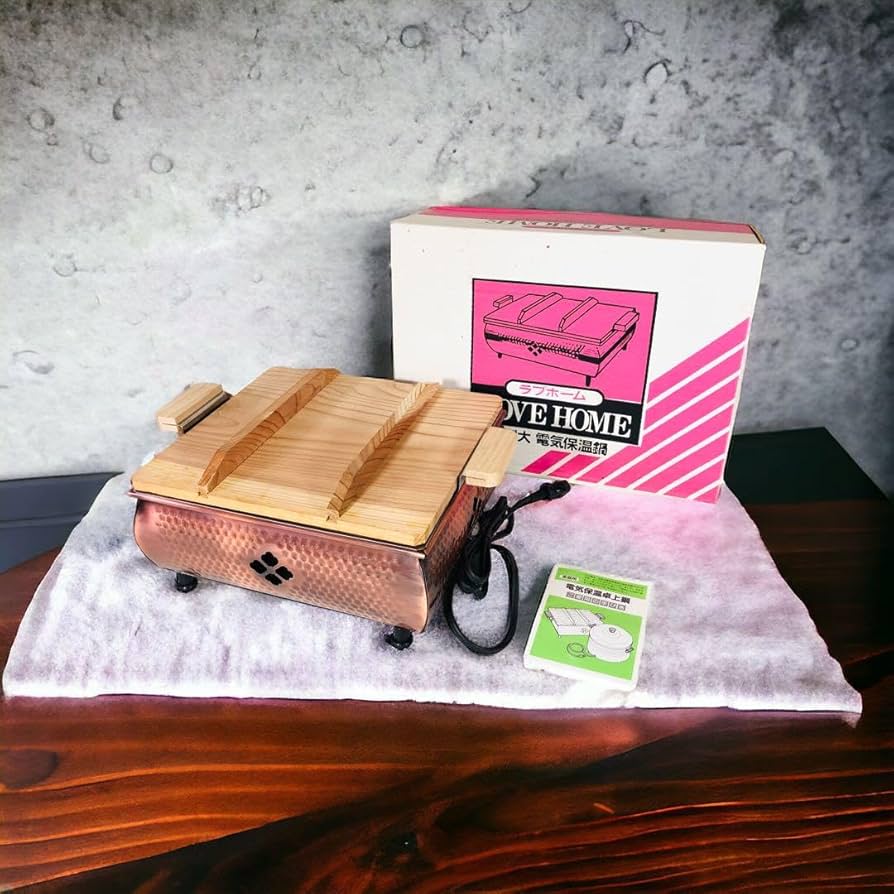 【卓上和風電気鍋】おでん 湯豆腐鍋 卓上電気鍋 昭和レトロ 可動品 おでん湯豆腐鍋（中子・仕切・お玉・穴明きお玉付） - 宮崎