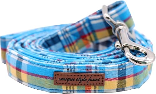 Unique style paws Correas de perro resistentes y cómodas correas de perro con hebilla de metal para perros pequeños, medianos y grandes, color azul