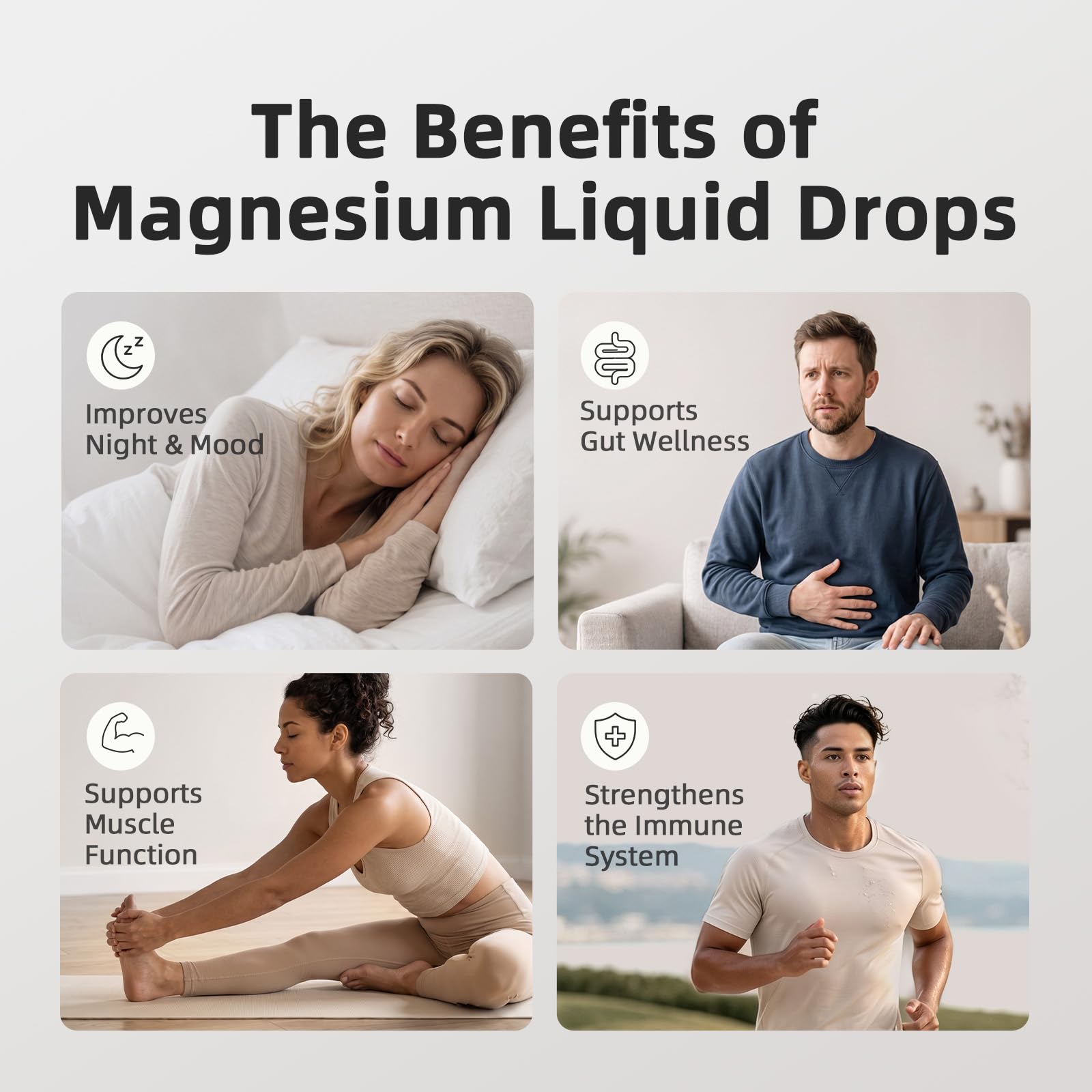M inch Magnesium Glycinate Liquid, High Absorption Magnesium Liquid Drops with Chamomile, Hawthorn, Ginger Extract & Vitamin B6, B9, B12, Magnesium Supplement, Pineapple Flavor, 1 Fl Oz (Pack of 2) — Amazon image 2
