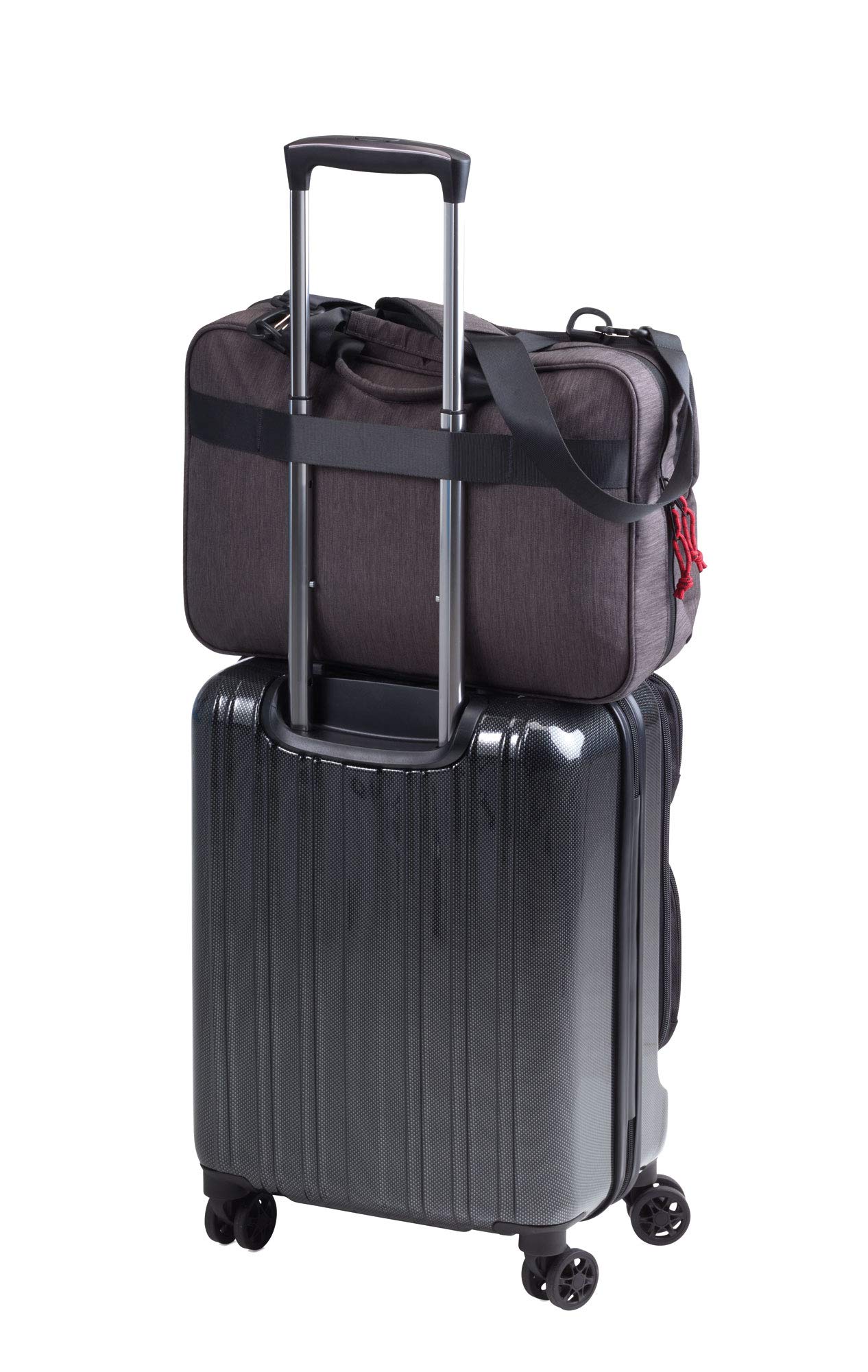 TROIKA Business Briefcase XXL BBG60/GY A4 Porte-documents en polyester Gris/noir Dimensions : 42 cm x 28 cm x 5 cm, gris/noir, A4, Classique