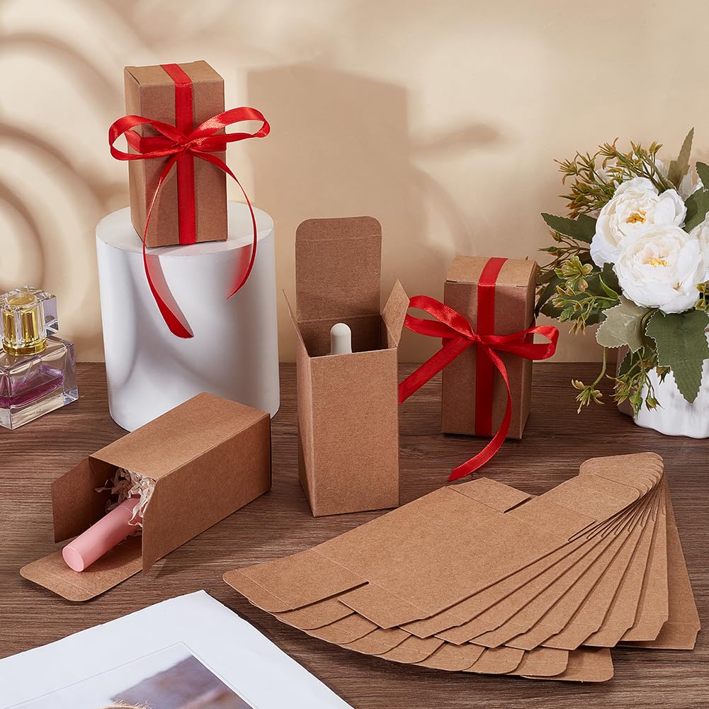 BENECREAT 10 Pack Scatola per Cassetti in Carta Kraft Nero 20x15x3cm